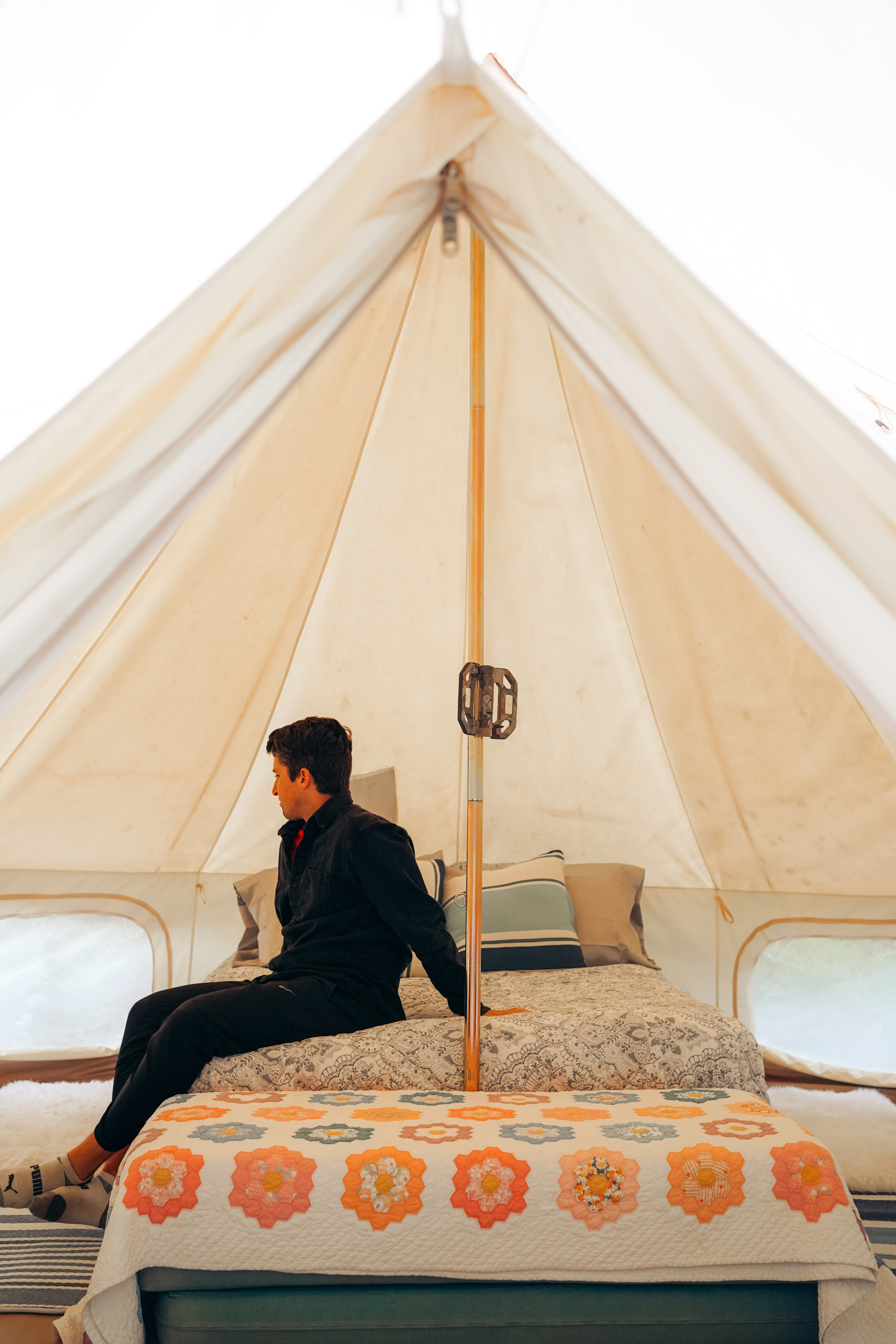 Bed at butterfly landing 