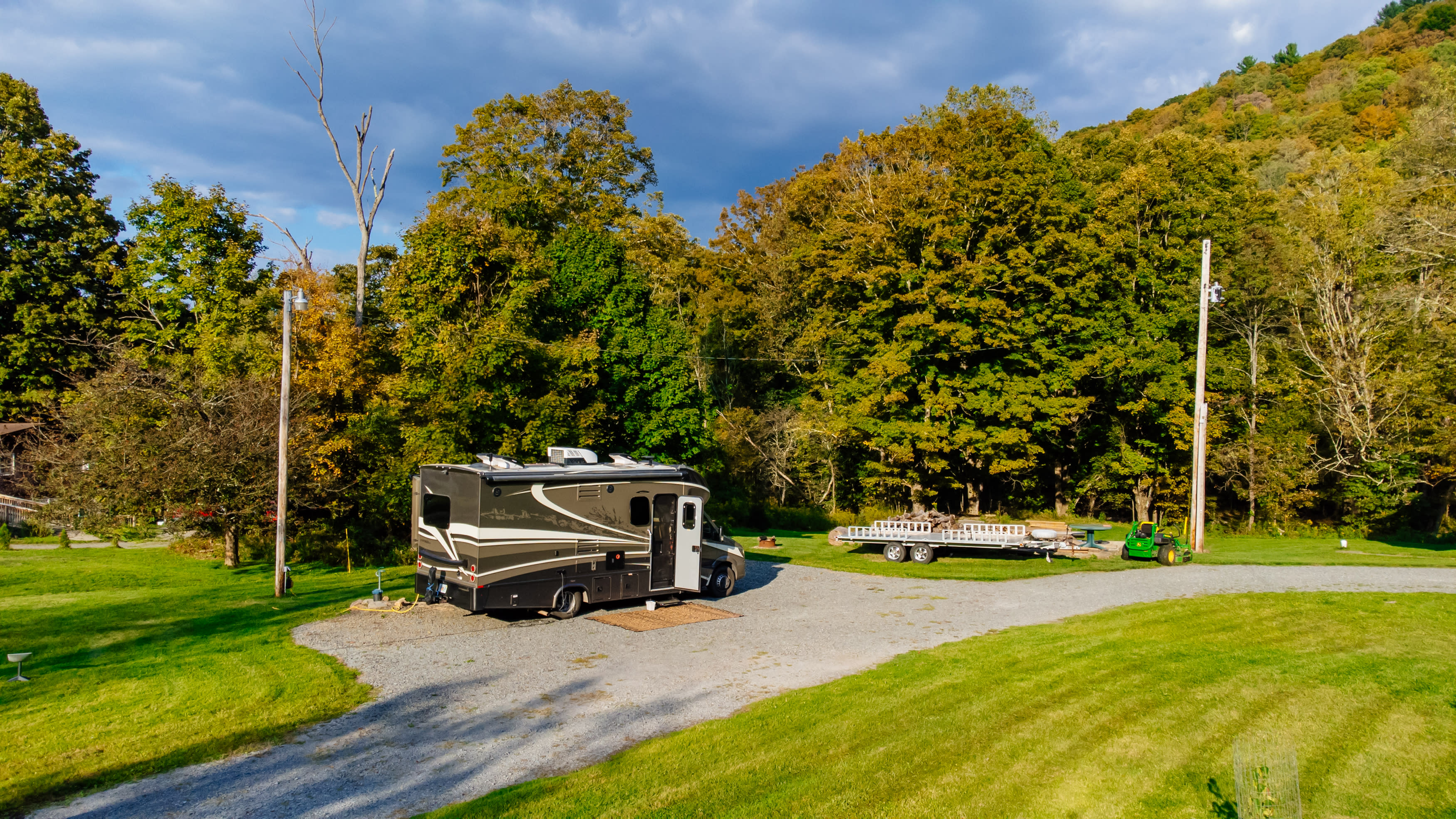 Plenty of space for the motor home.