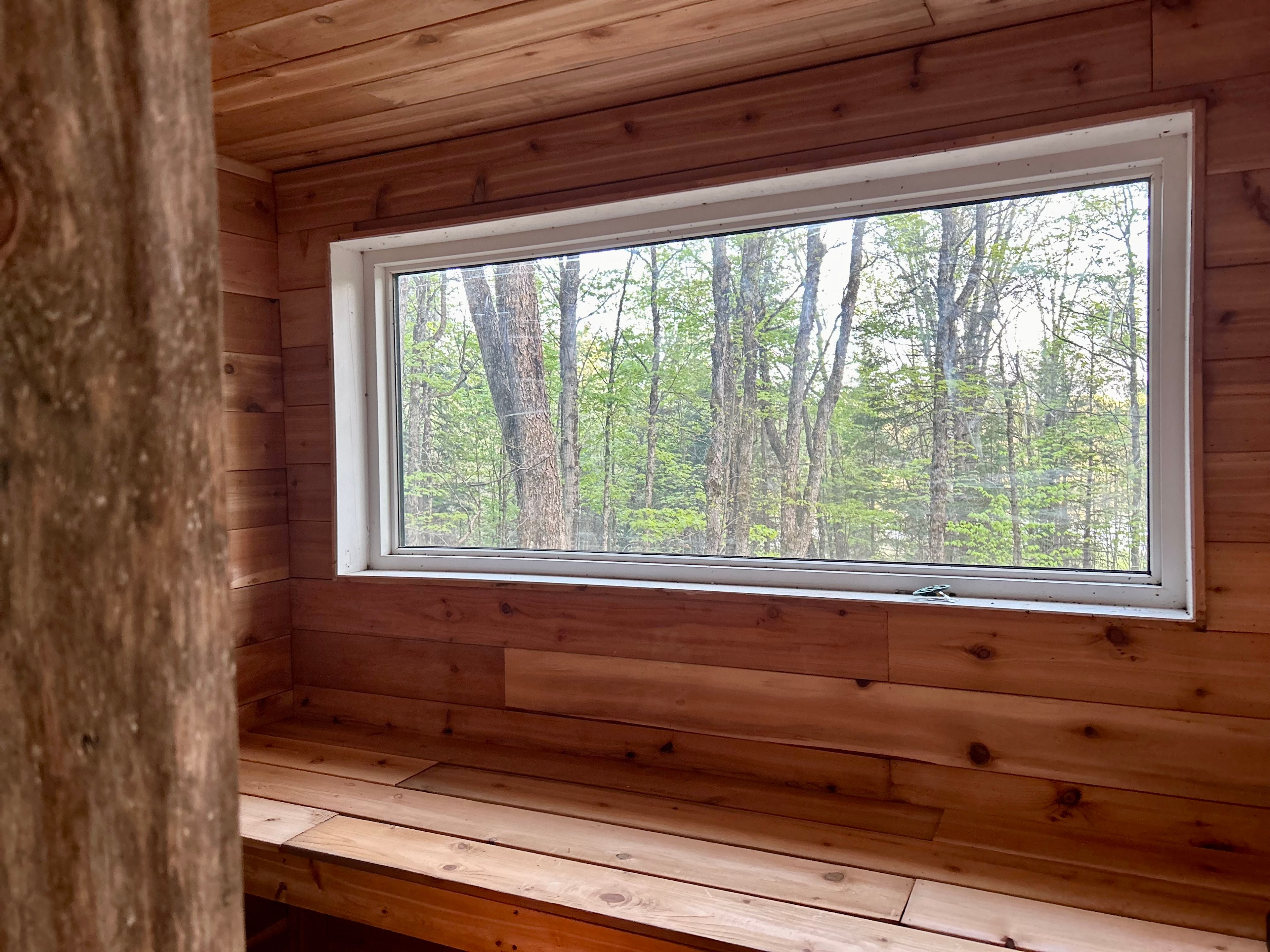 Treehouse + private cedar sauna