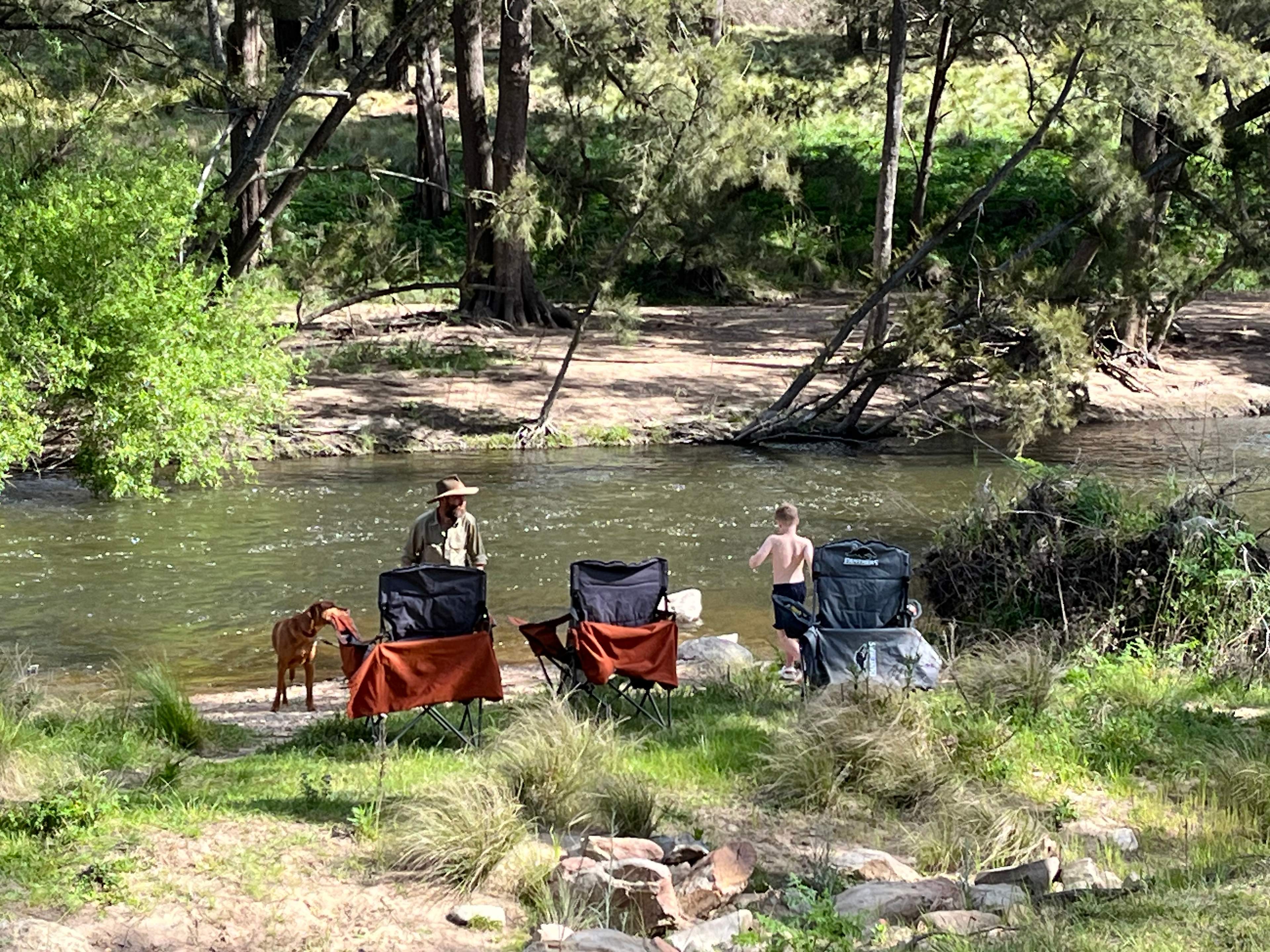 Swimming at the Rapids site
