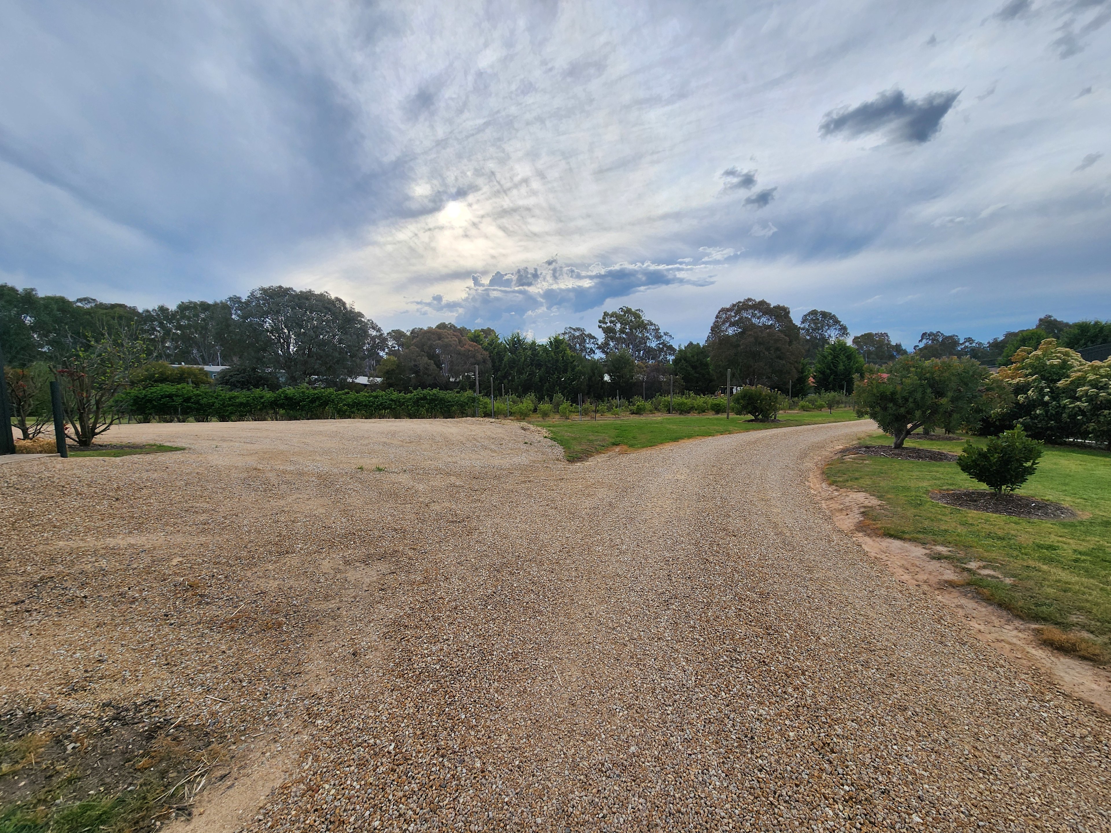 Driveway access to site, shared with residence. 