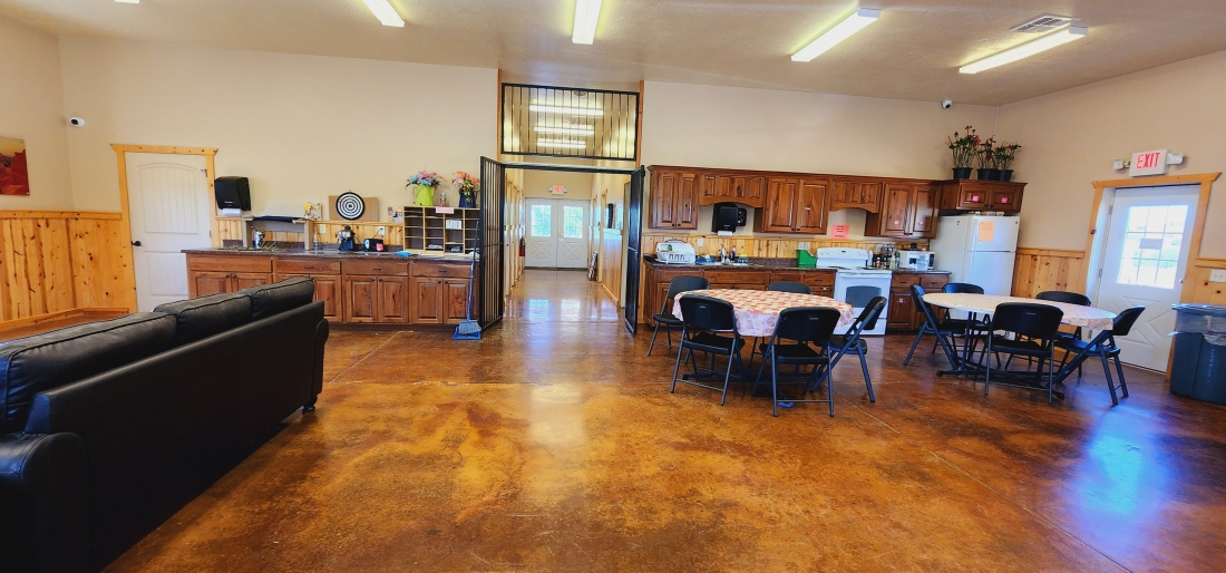 Shared kitchen in the clubhouse.