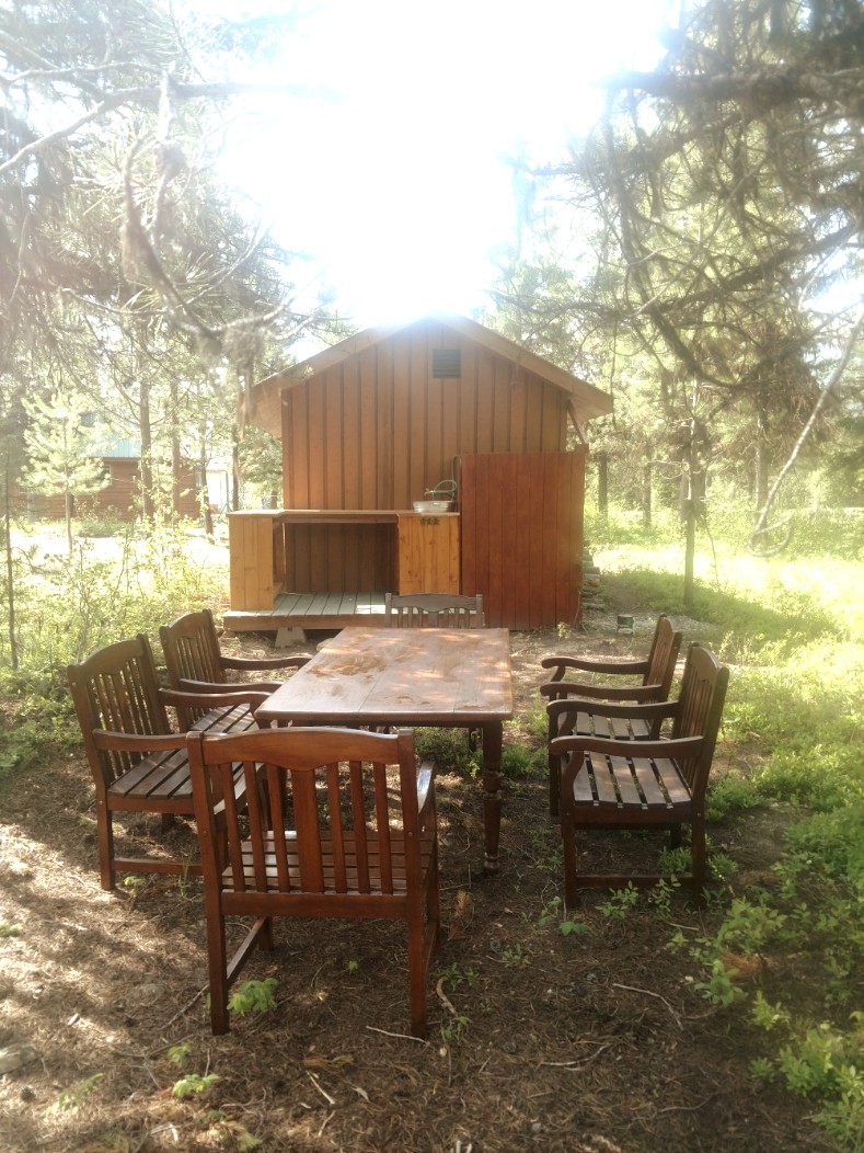 Glamping tents  near Polebridge