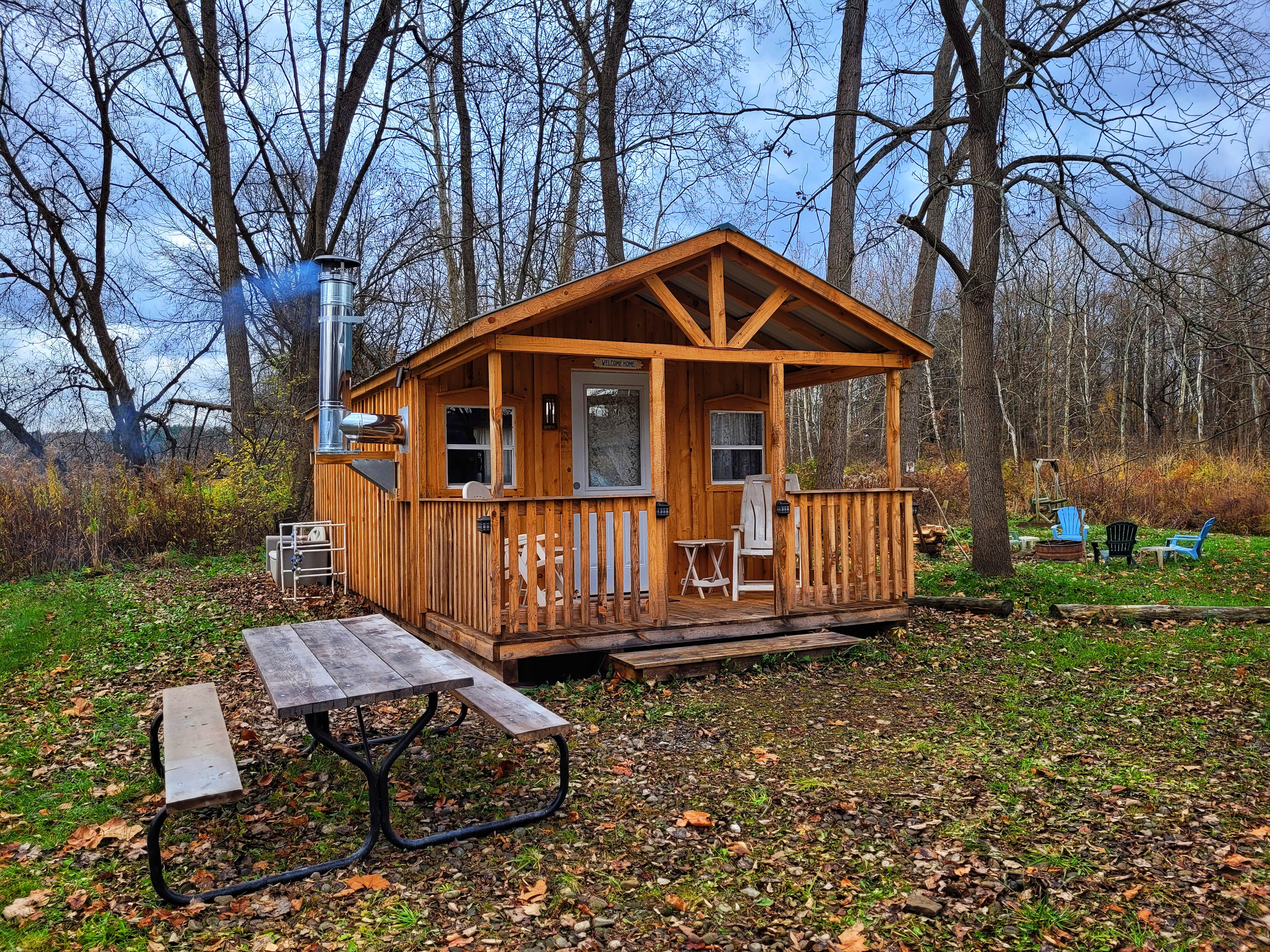 Secluded area even when the leaves are gone. 