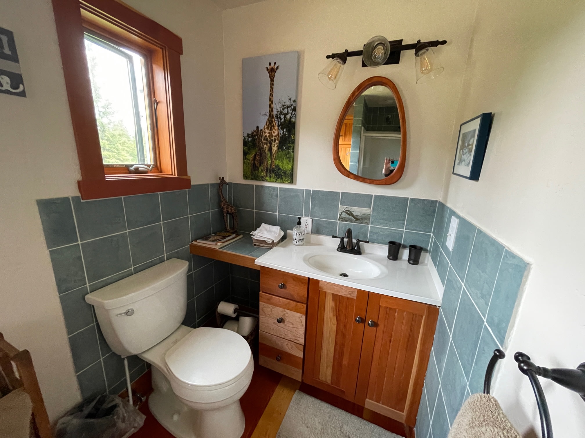 Downstairs Bathroom with shower