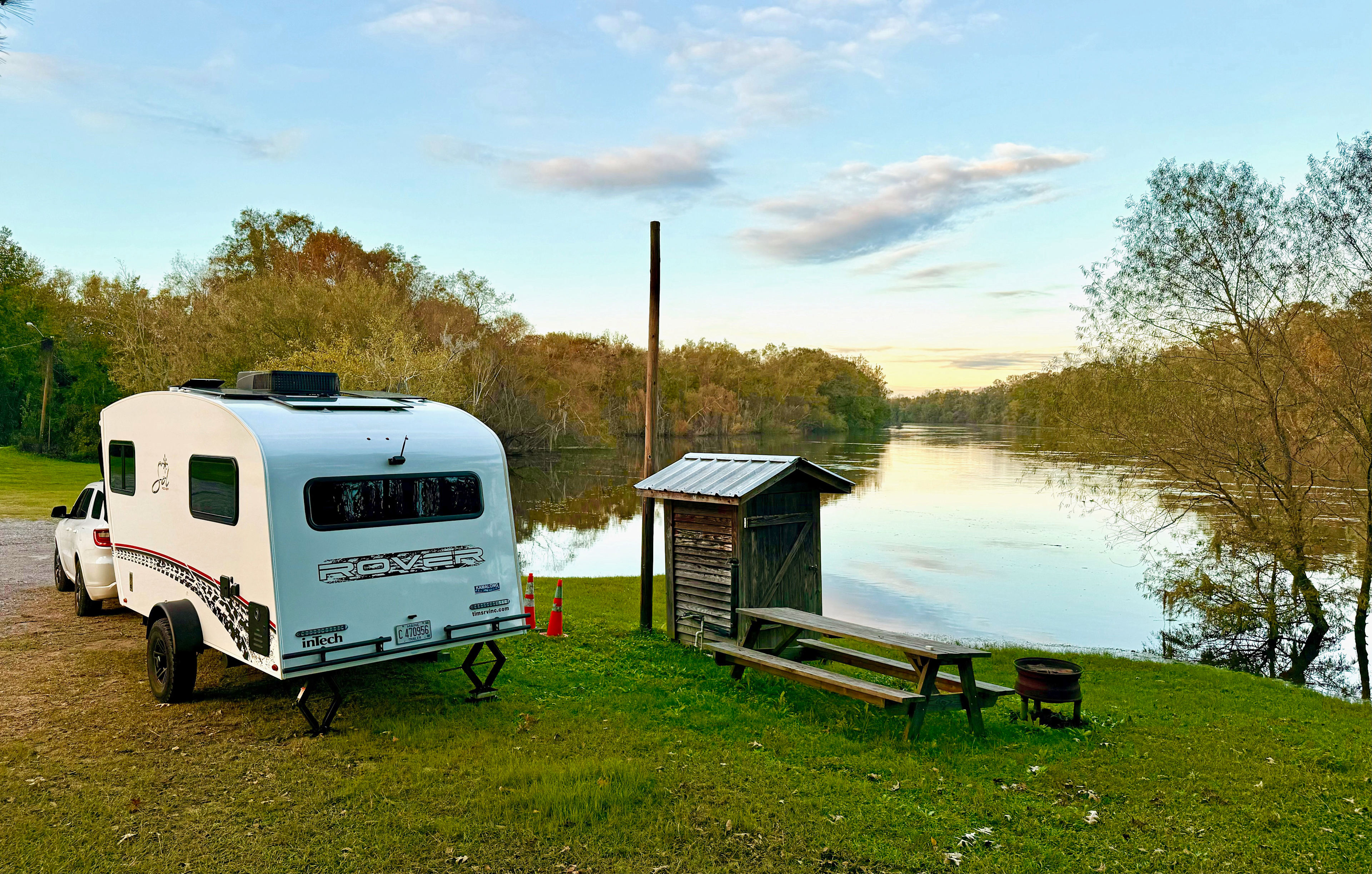 Our Riverside Campsite