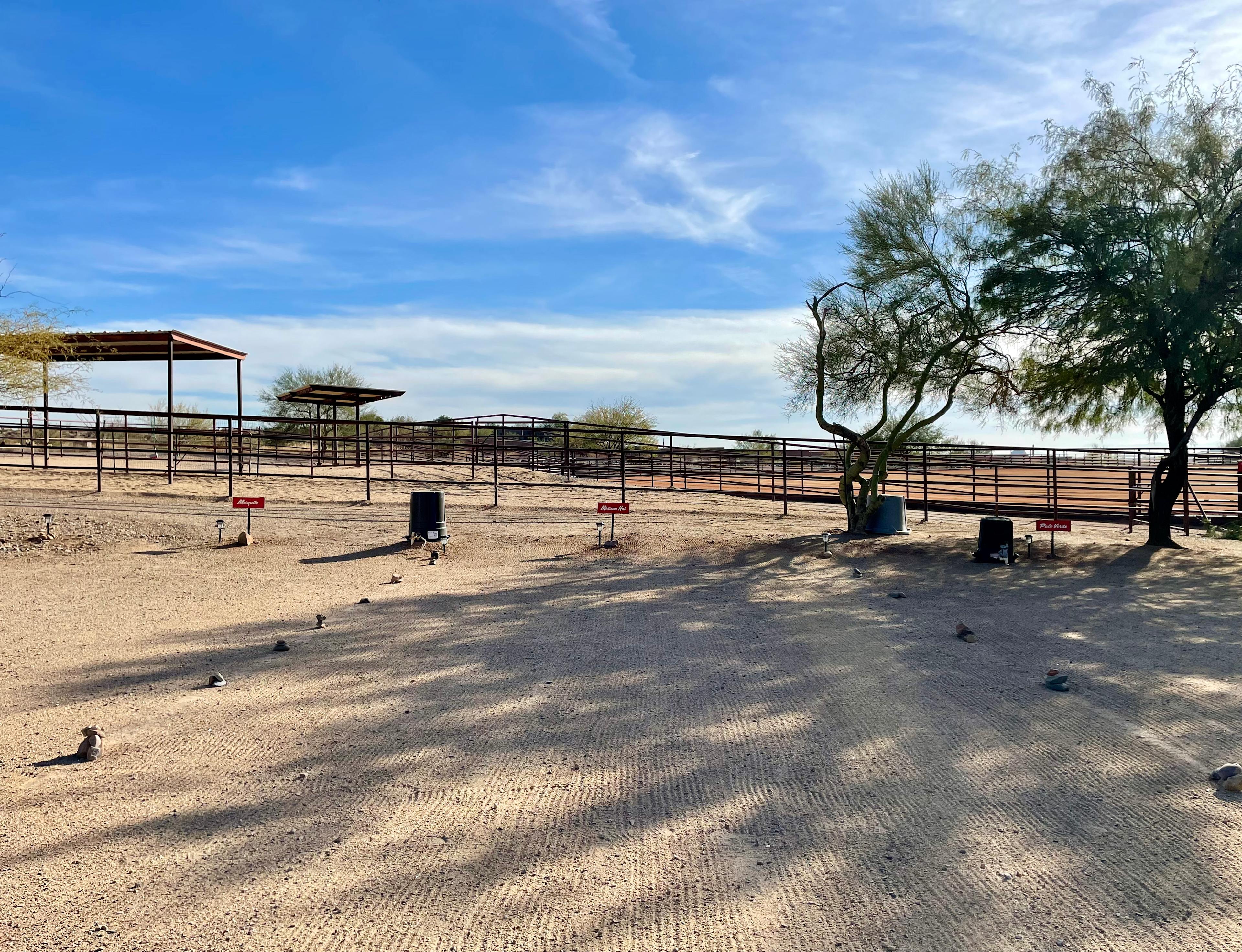 Mexican Hat site in the middle of lot.