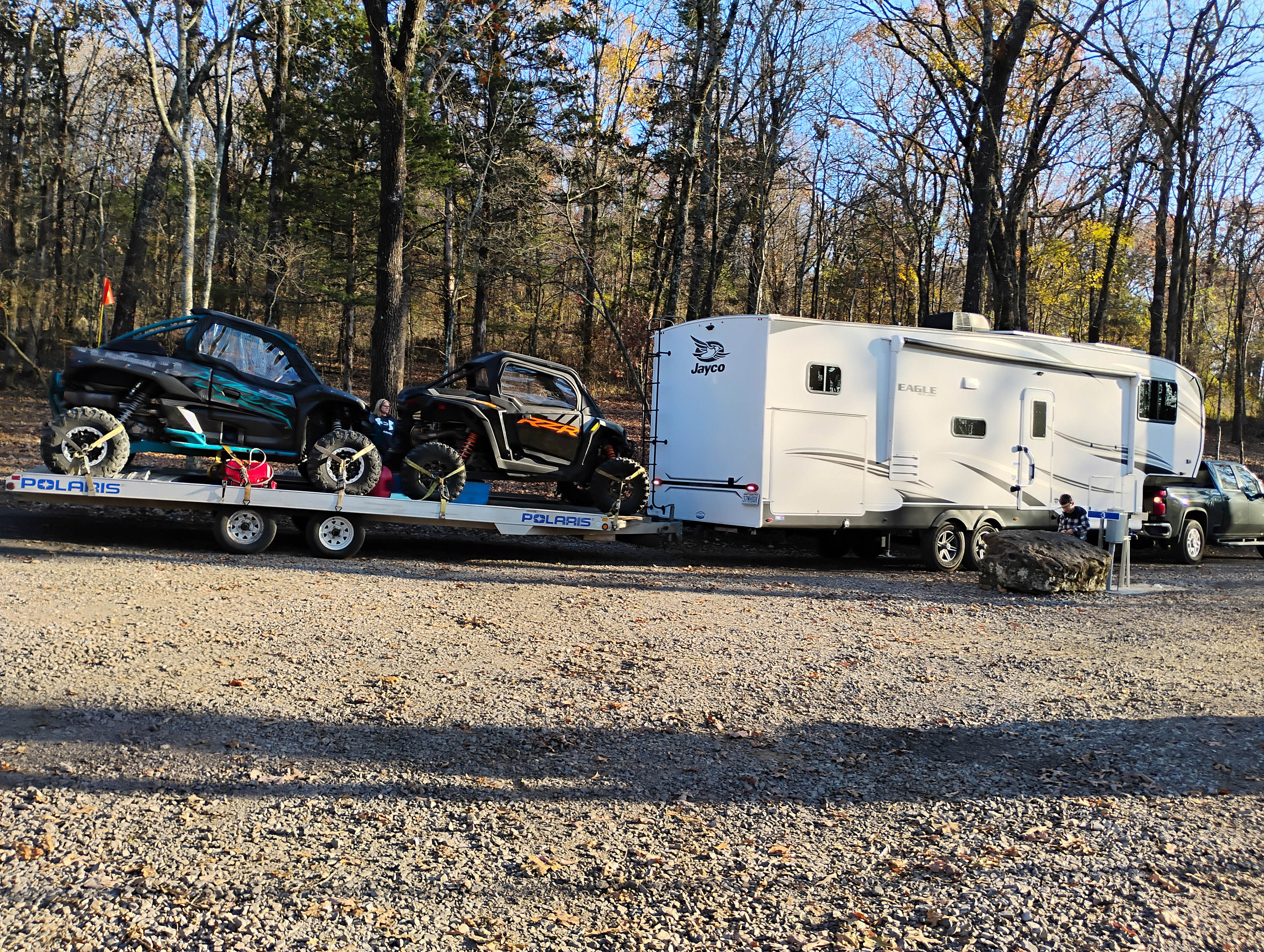 Pulling in to site 1