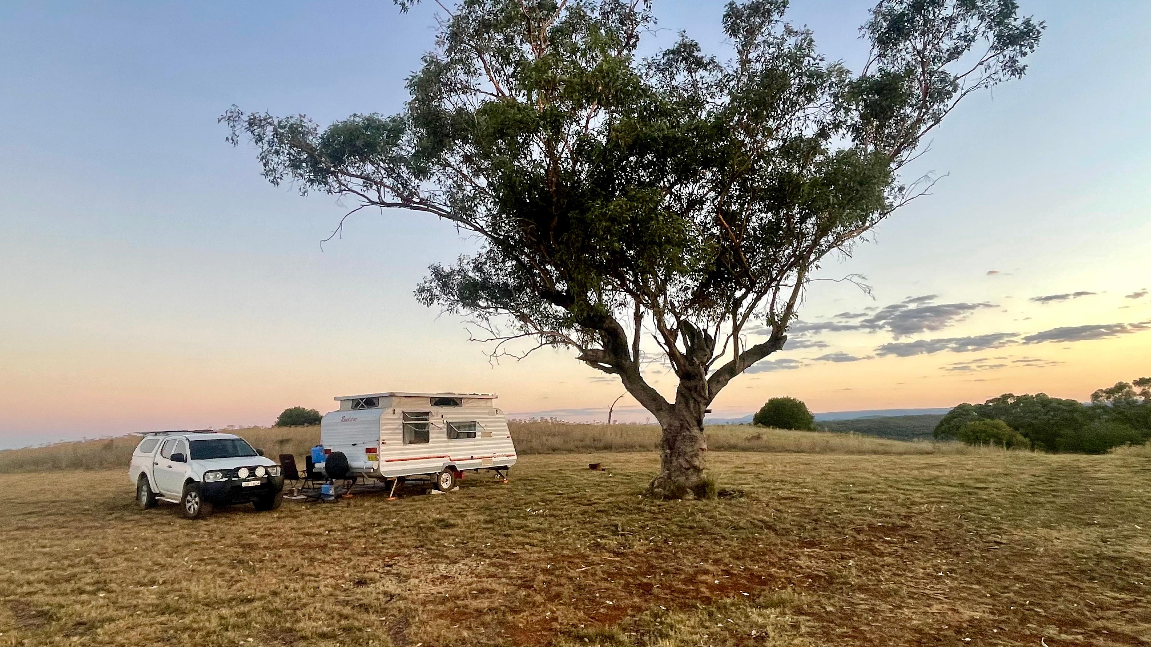 Hillside Camp on Bow River