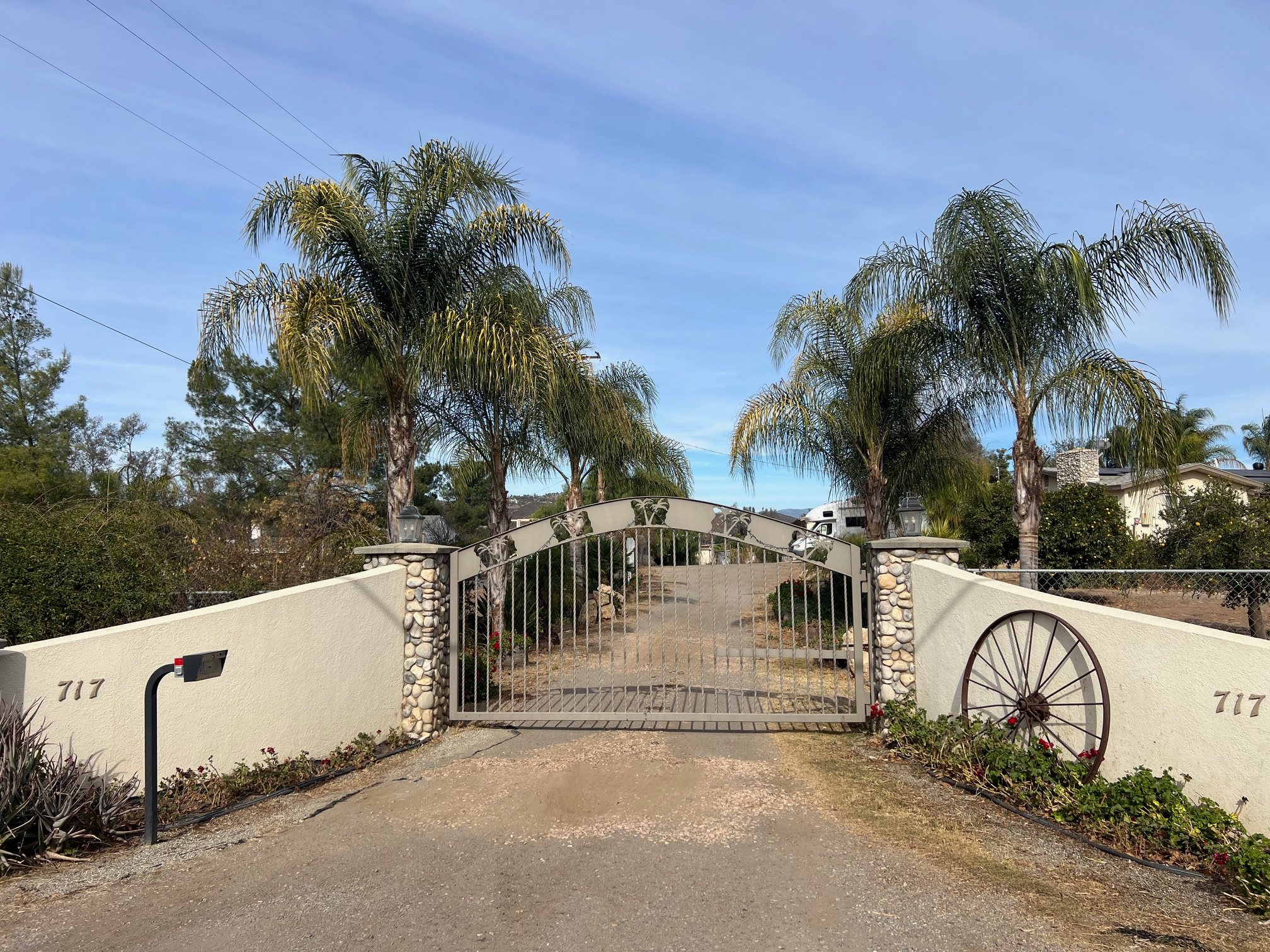 front entrance with NUMBER