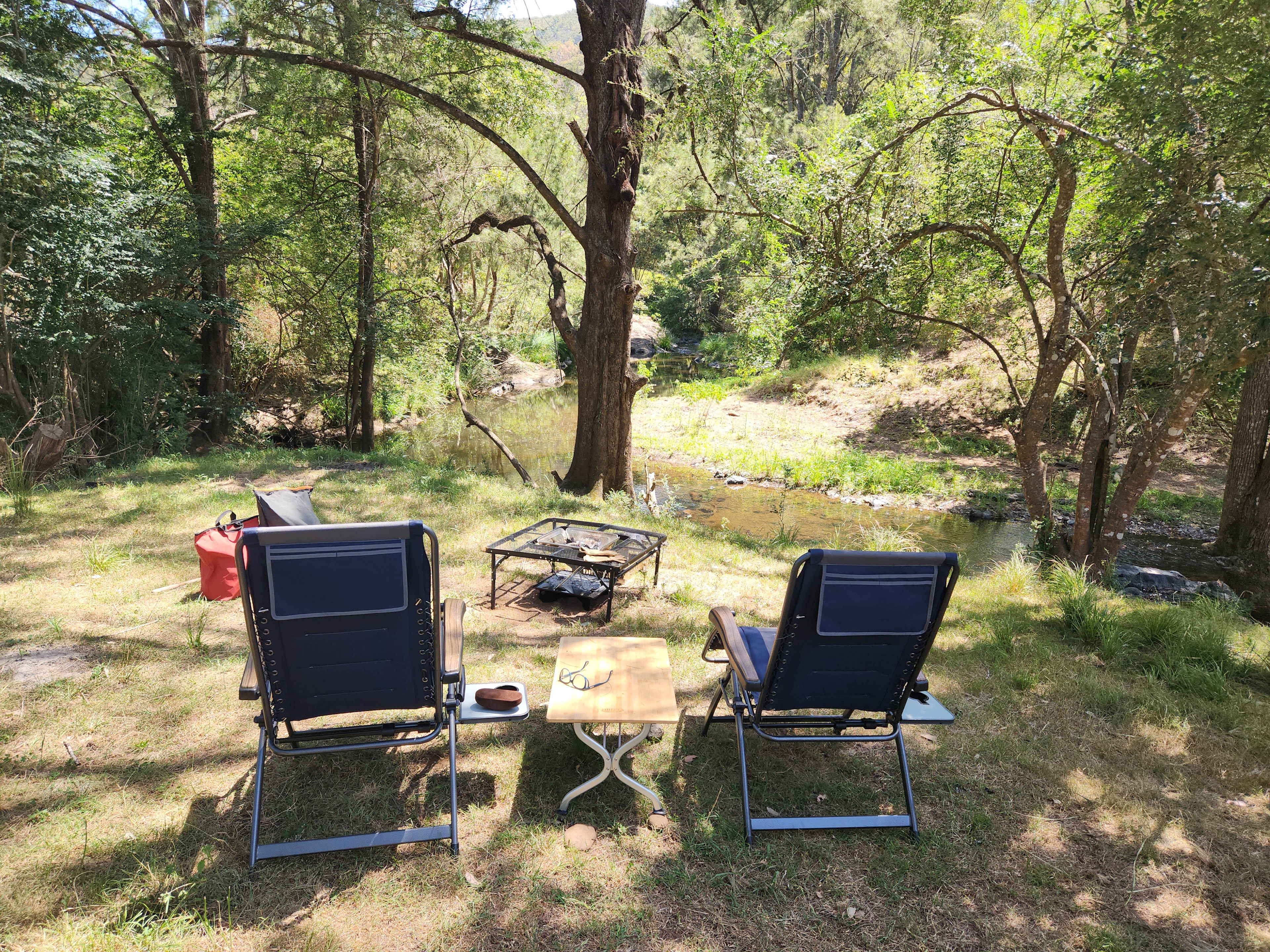 Shady and nice outlook over the creek