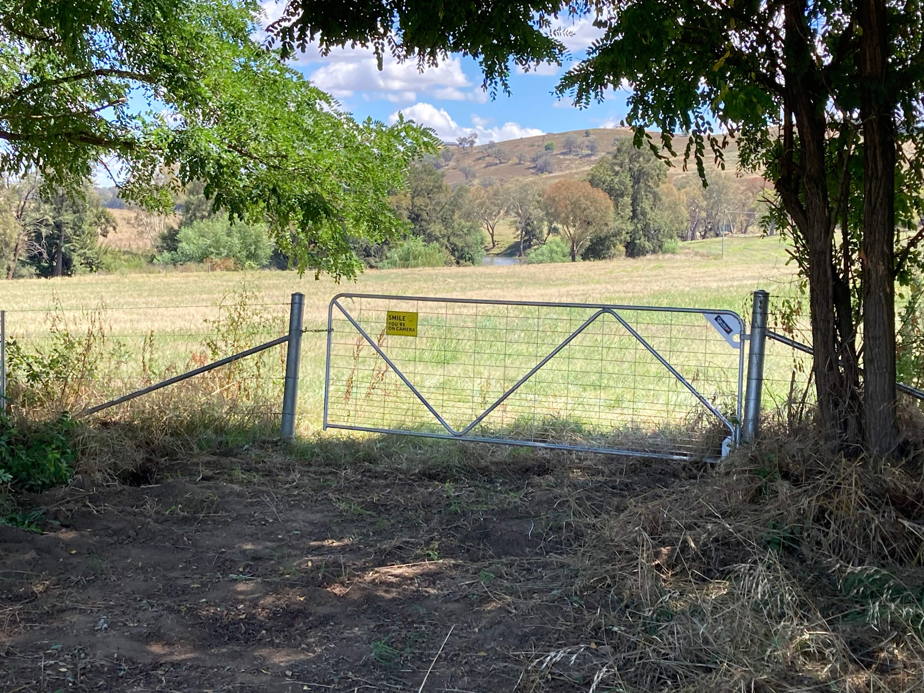 Entrance to property via this gate only