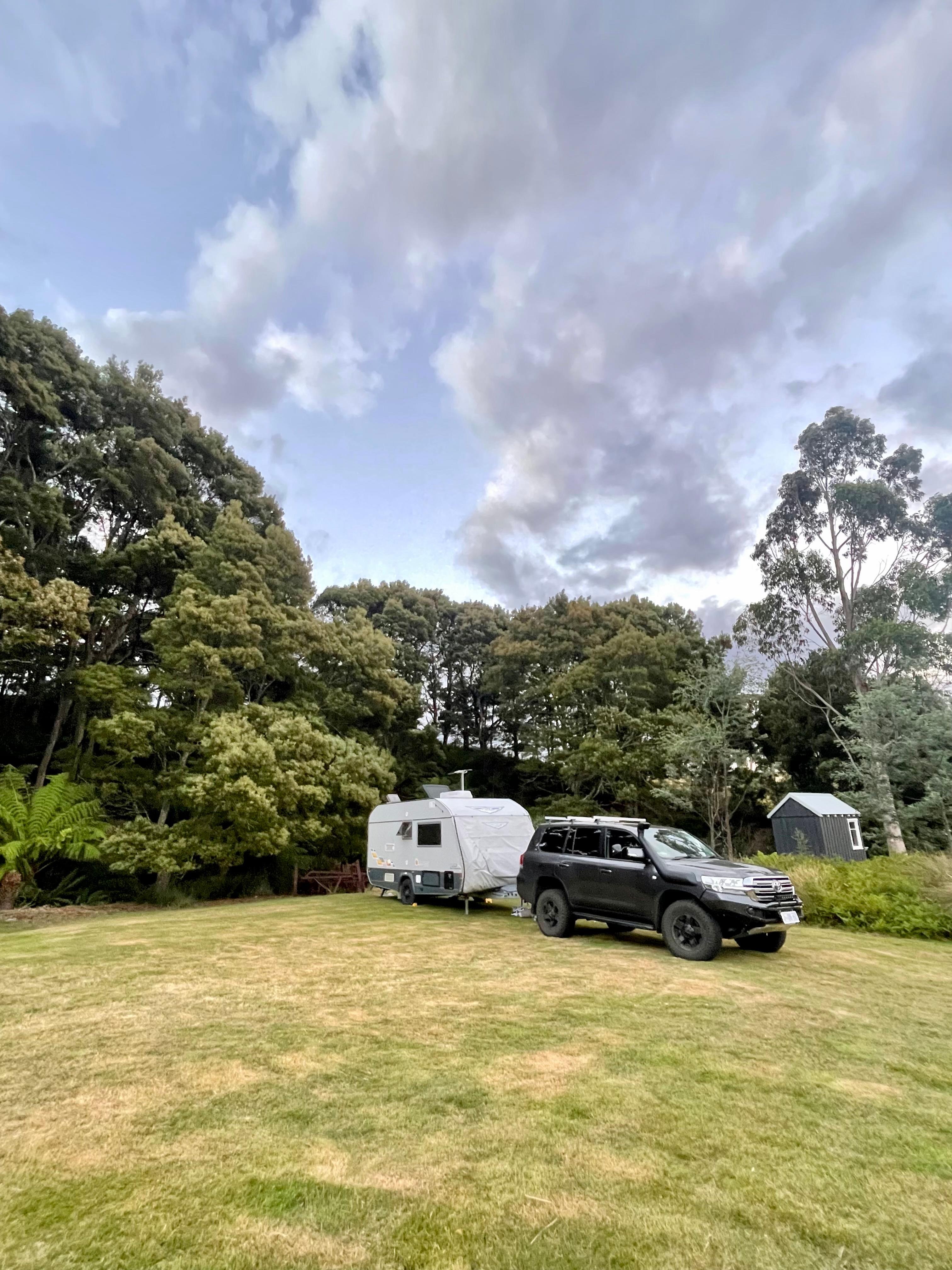 Huge grassed site, beautifully maintained with various tracks running alongside the creek. 
