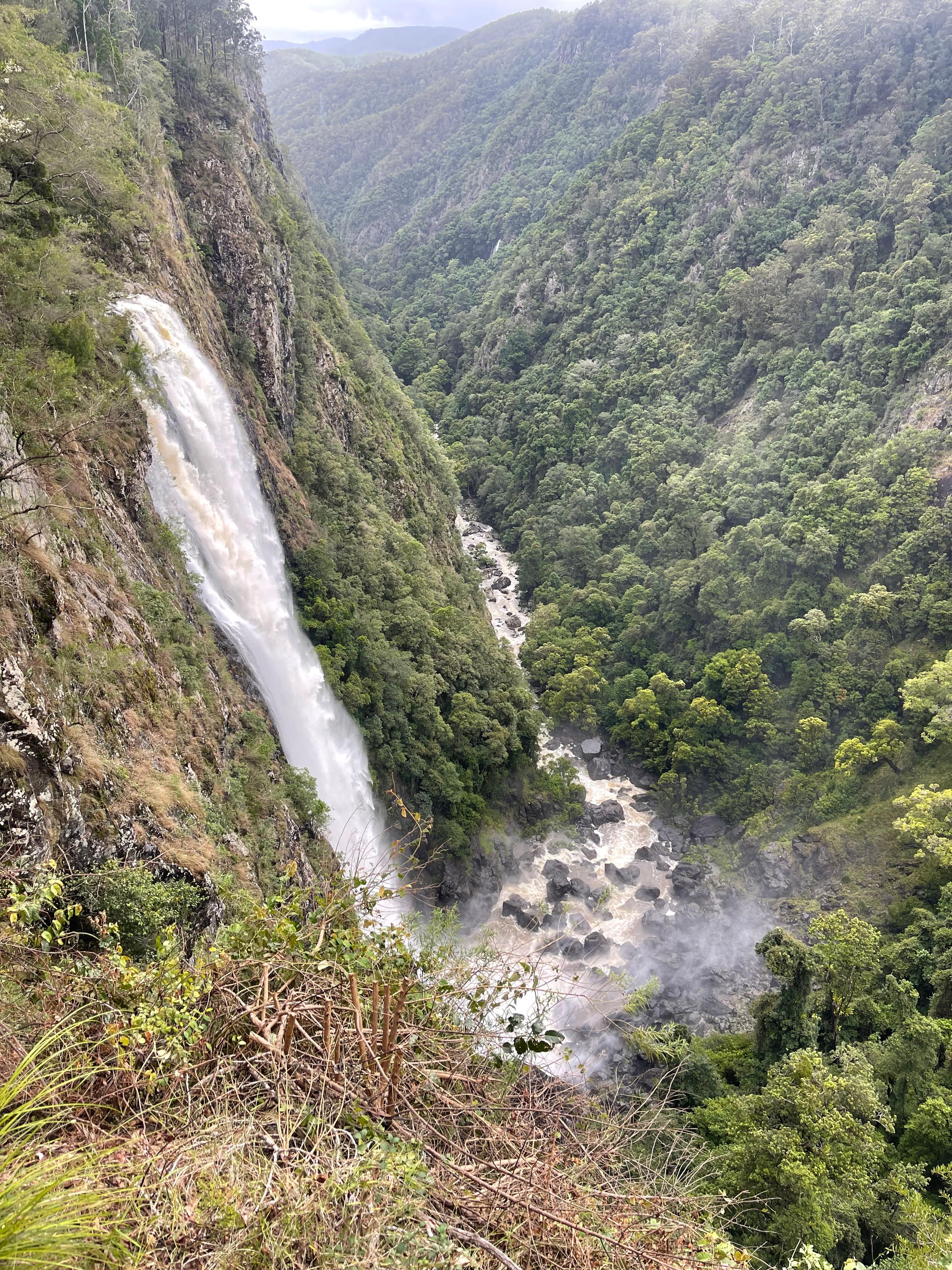These falls are not located on the property - but a nearby attraction the Ellanborough falls 2.7 kilometres from our property