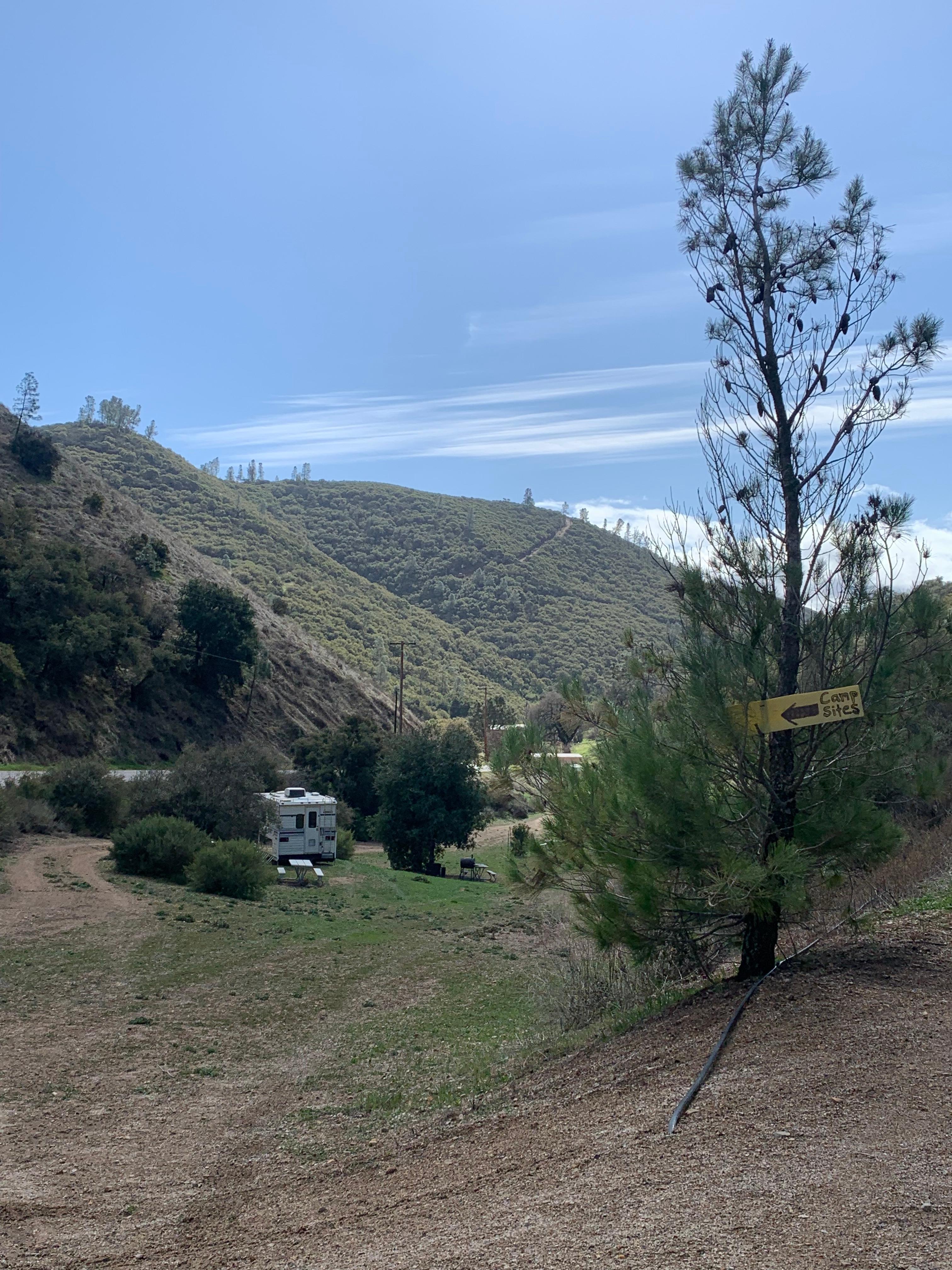 Camp sites on your left after entering through gate. 