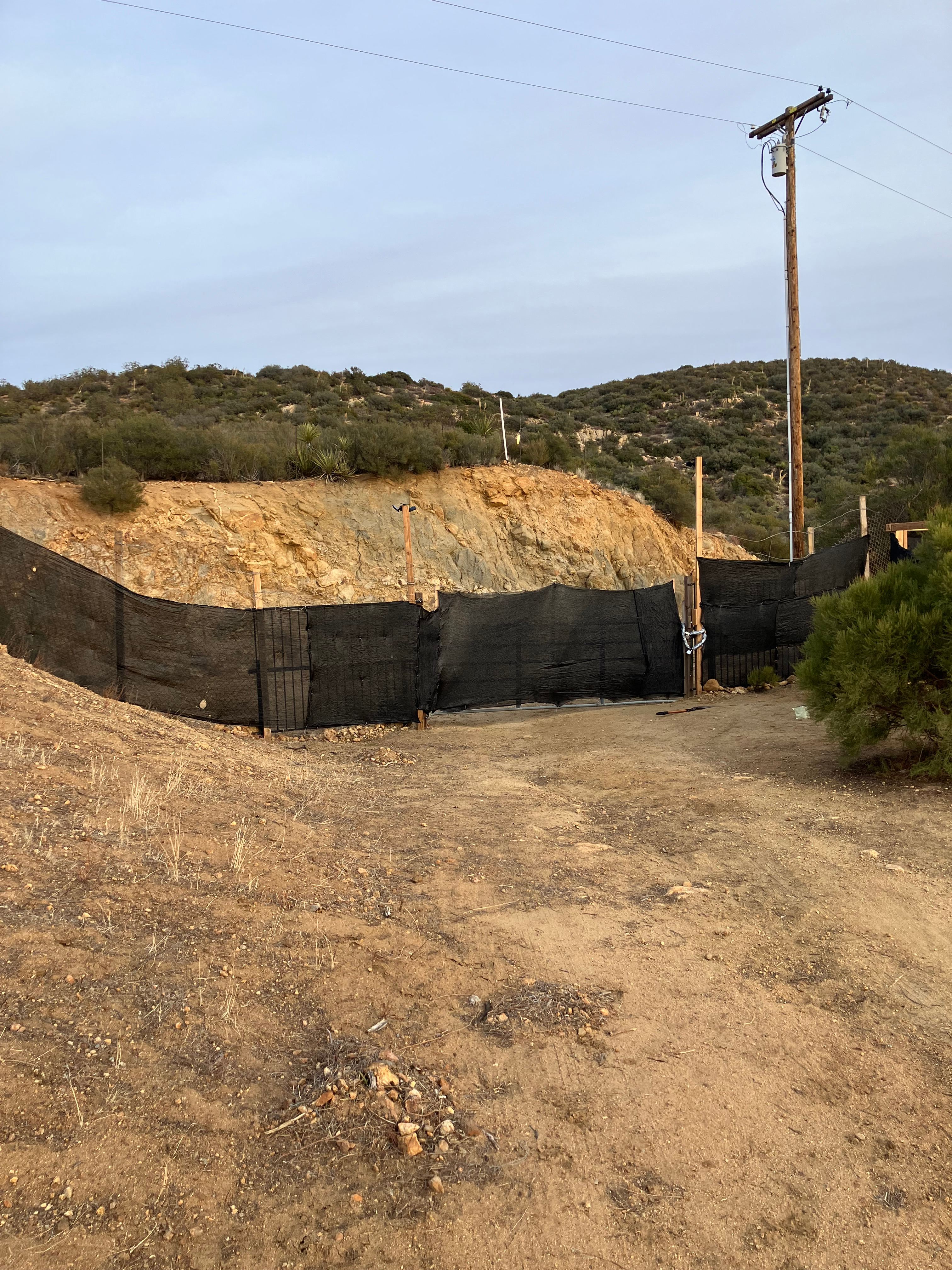 Don’t let the gate fool you. It’s a must when you live in the middle of nowhere. The manic is always behind the gate. 