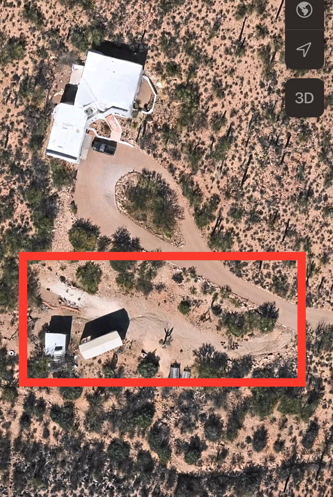 A three point turn is required! Drive forward into the area, three point turn in order to back onto the pad. 