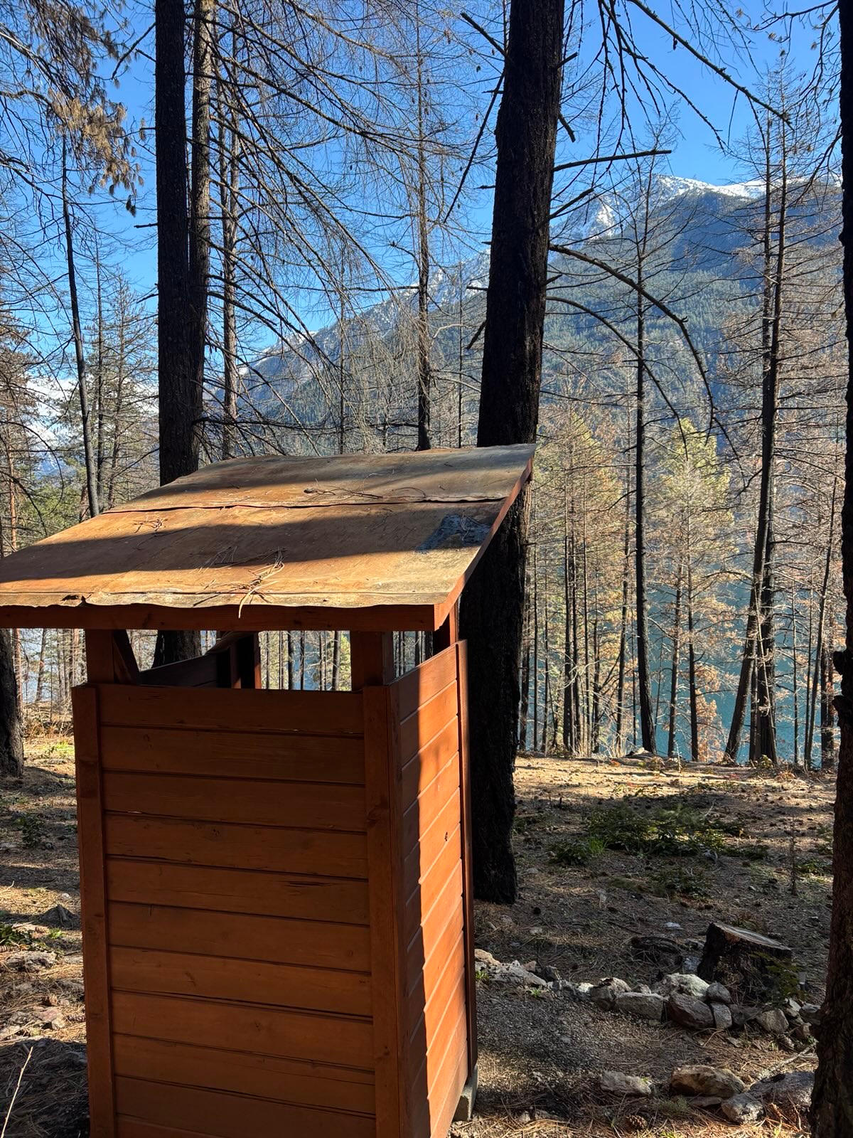 Composting Toilet with a vie