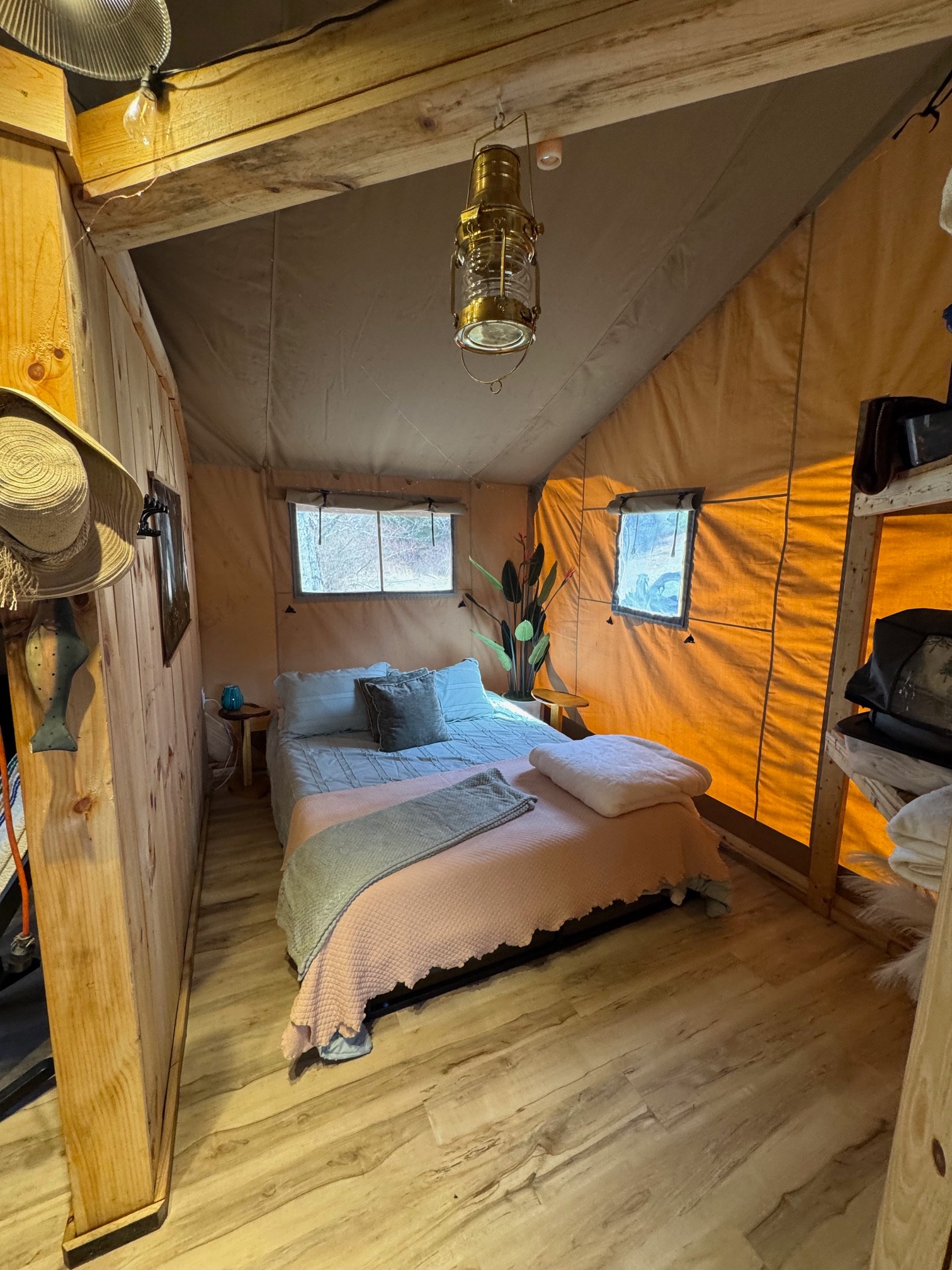 Firefly  tent on the creek bank