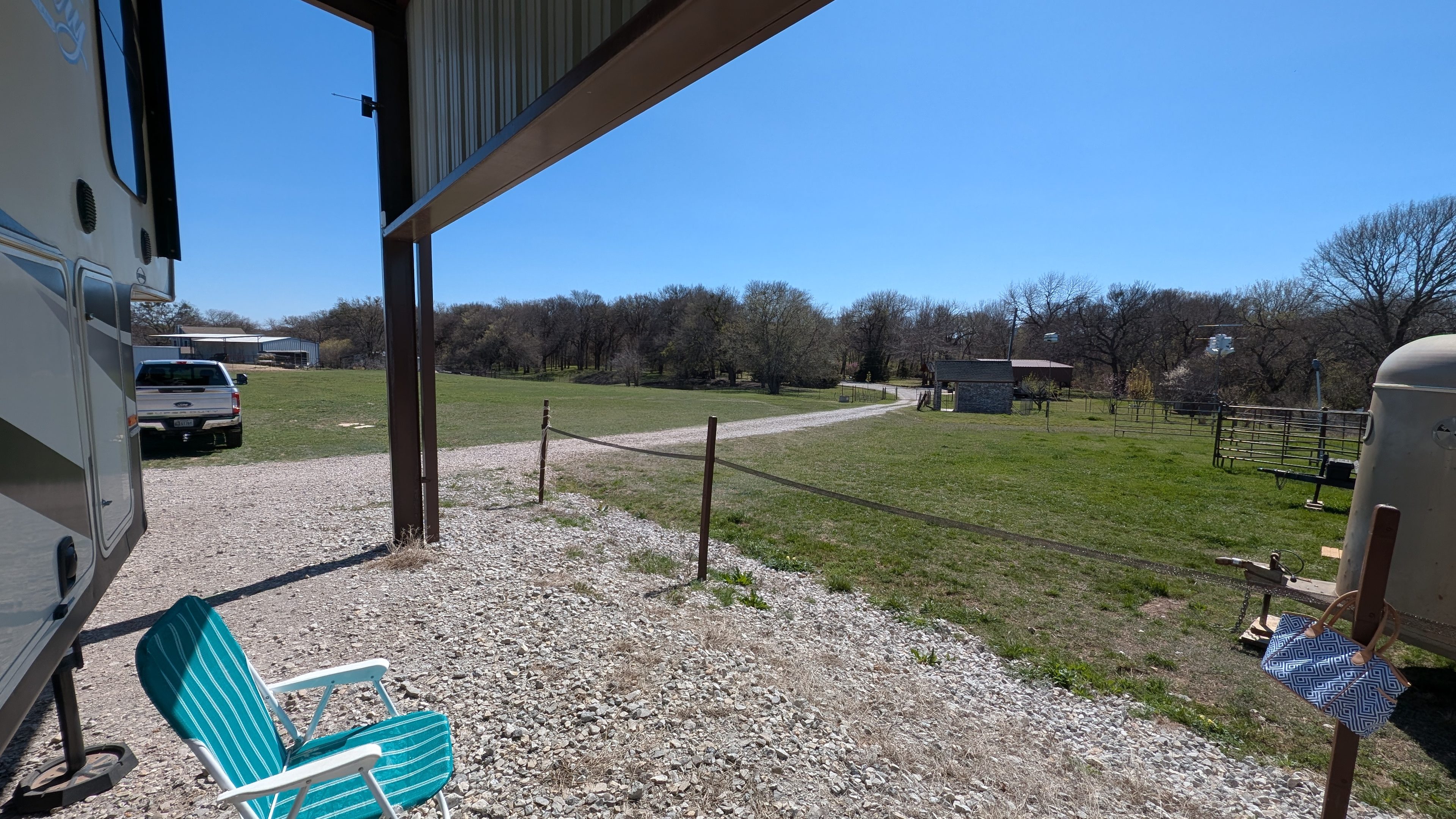 RV Spot under the Shelter