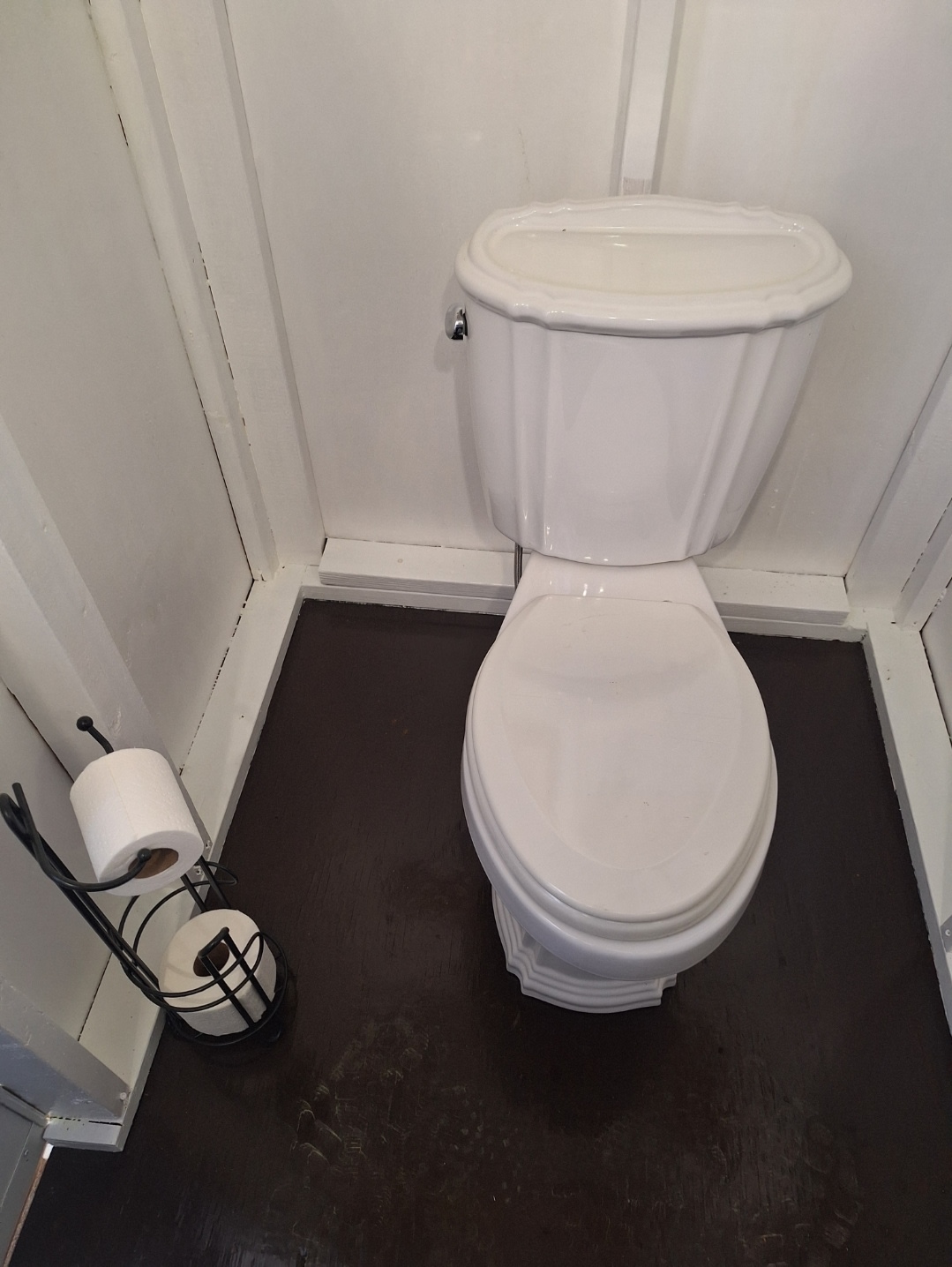 Very clean and well supplied toilet