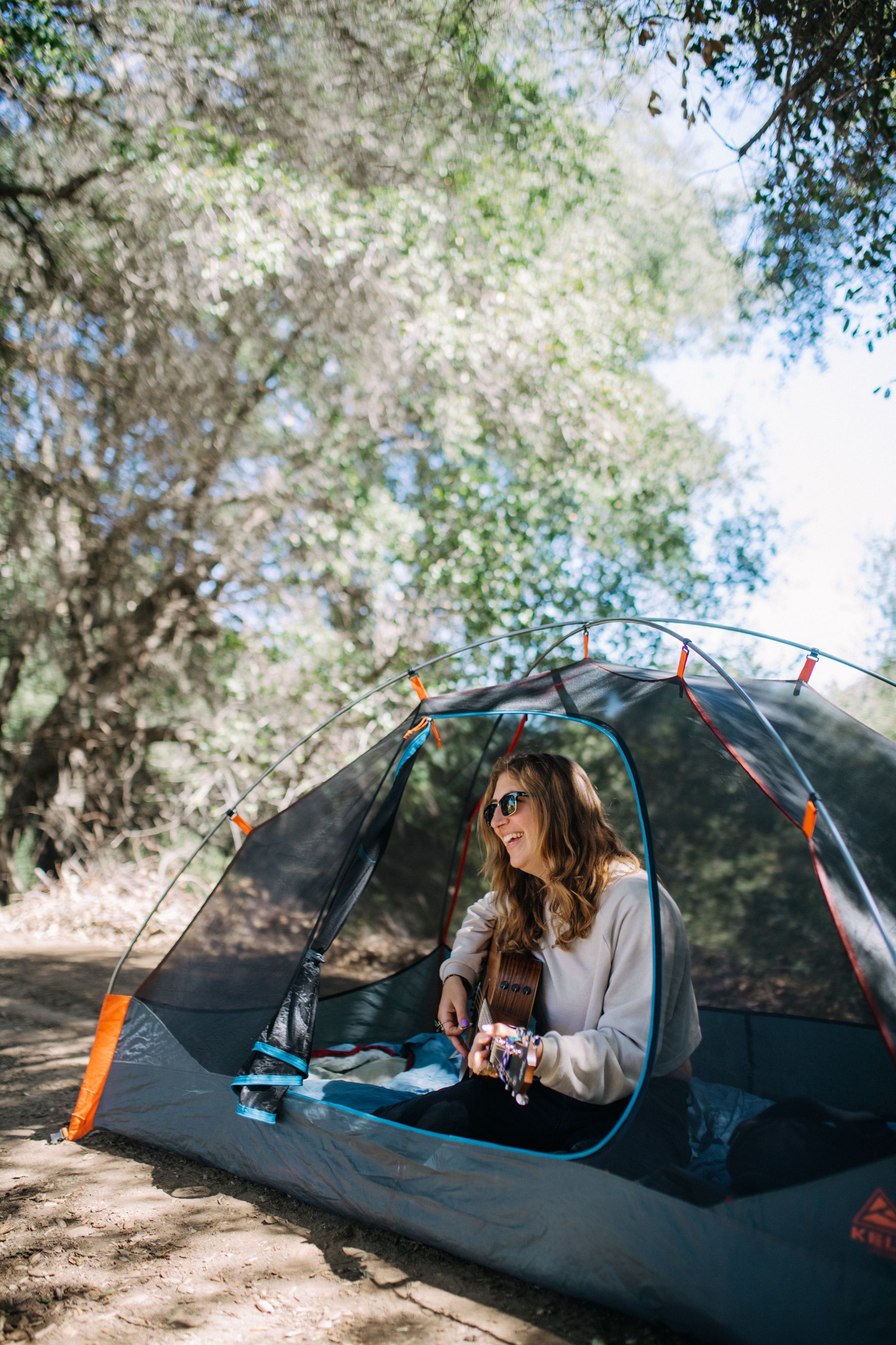 Relaxing under the trees