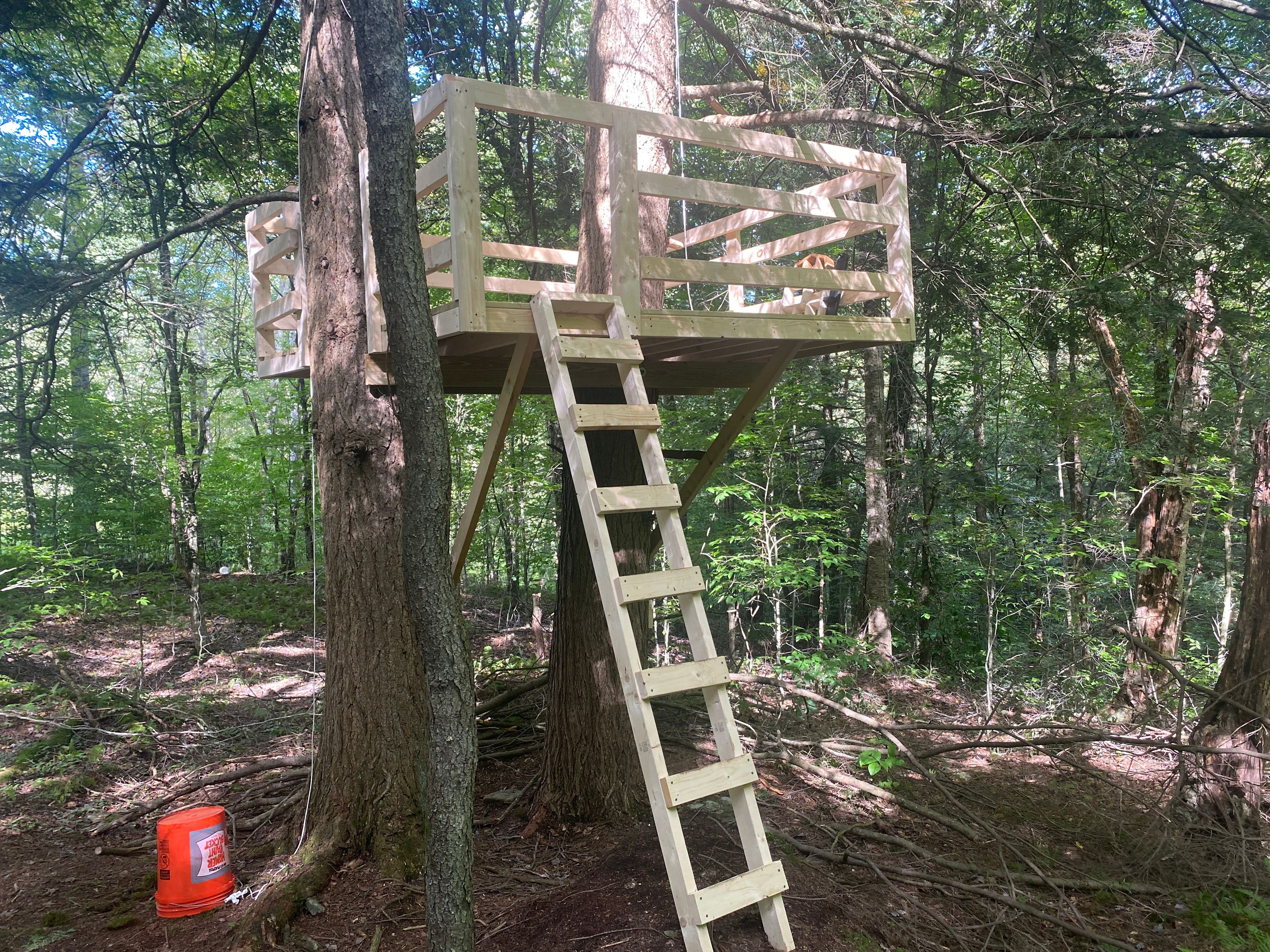 The kids treehouse is available to use with adult supervision.  