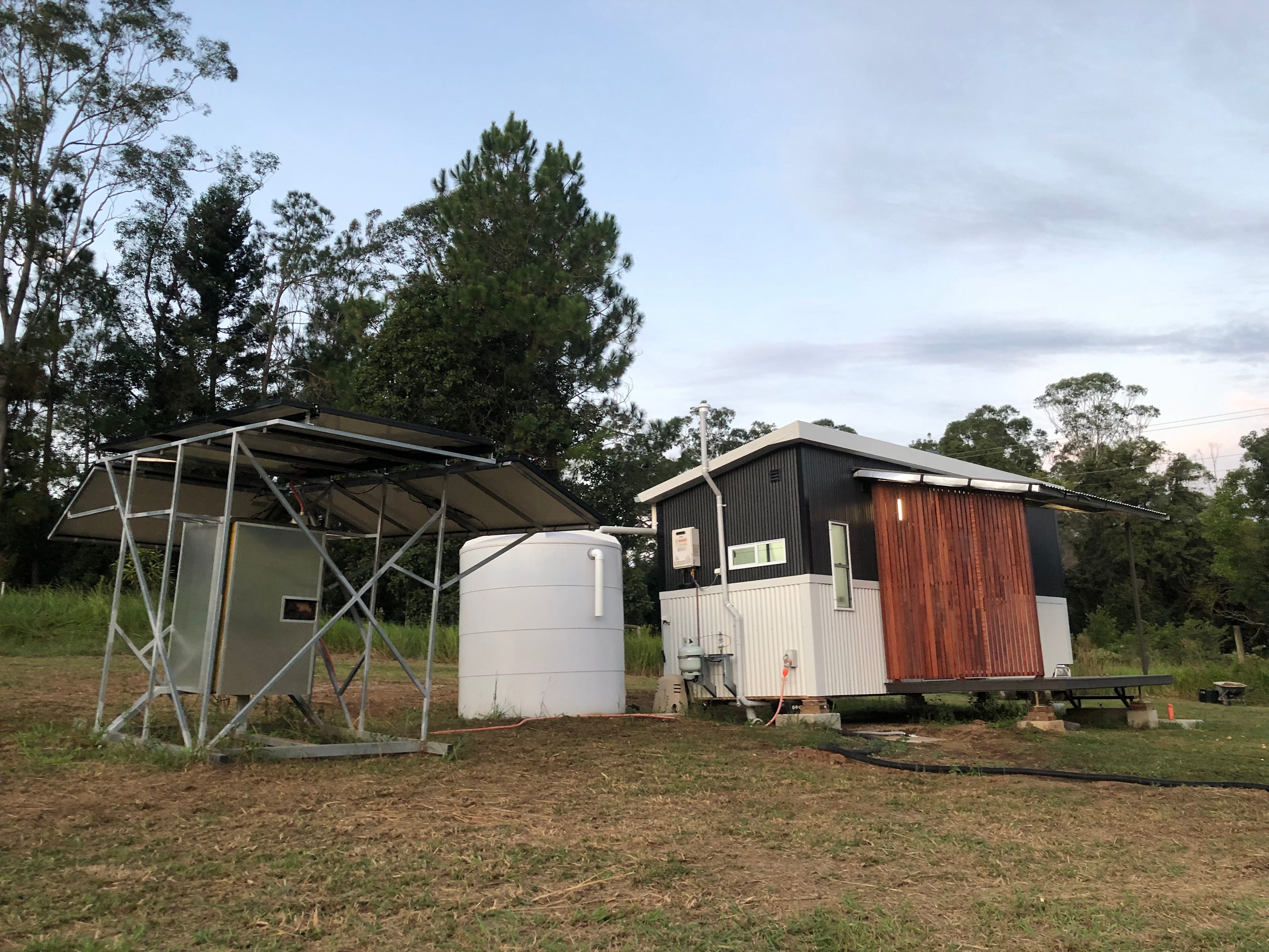 Western side of the tiny house.