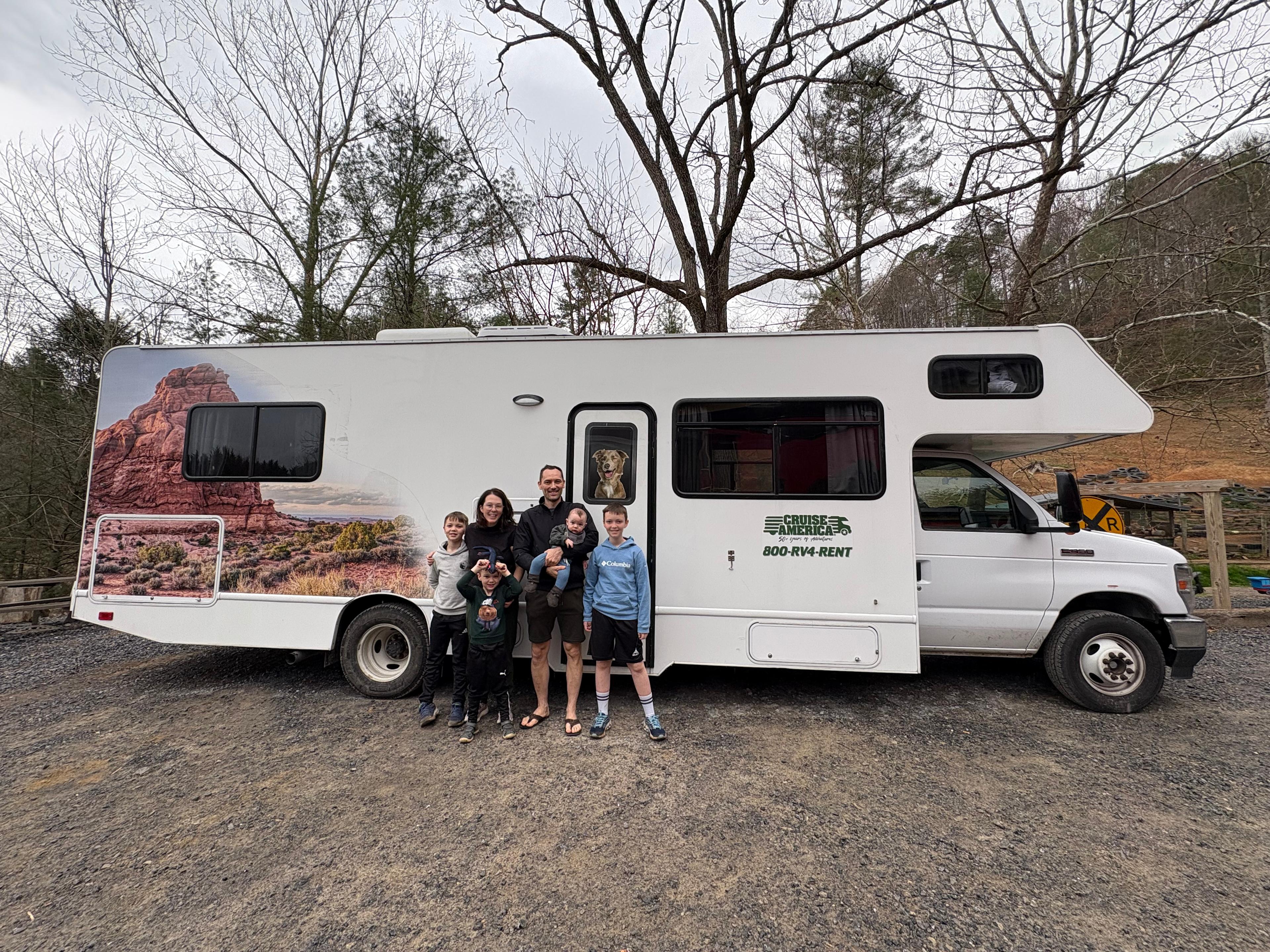 This is a guest that stayed- we do not provide an RV for you to stay in. Just wanted to put this here so you can see the size.