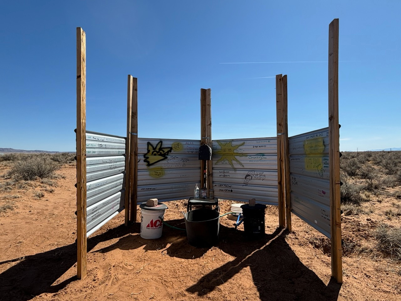 Outhouse. Composting toilets with a great view.