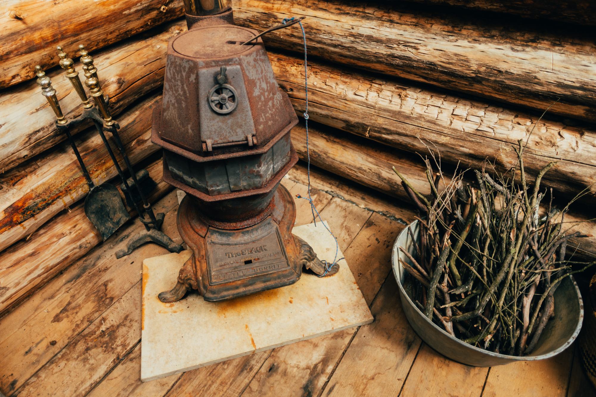 rustic stove
