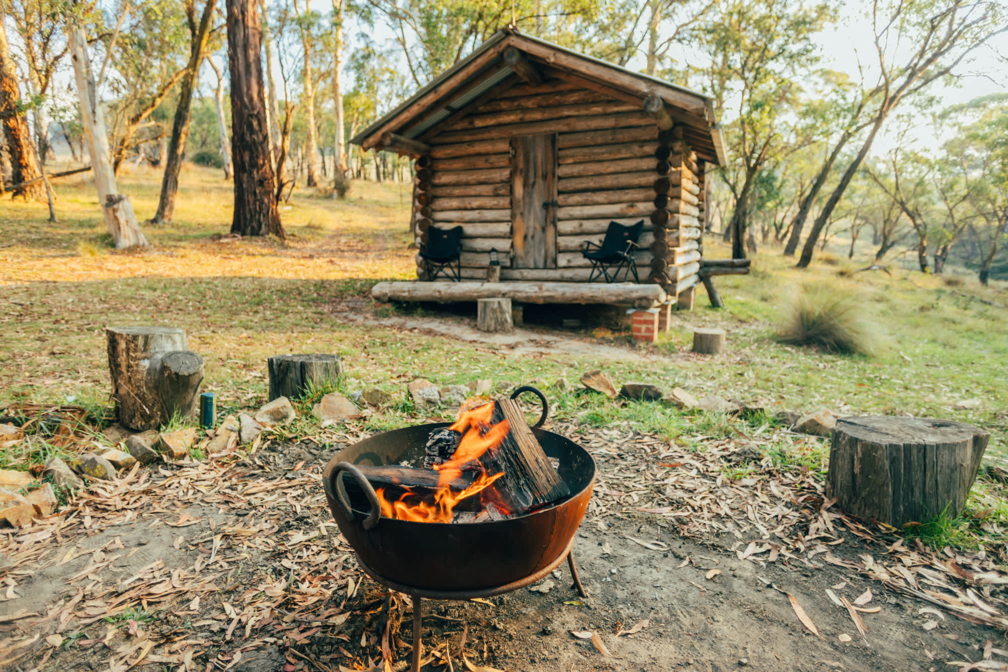 fire pit setup