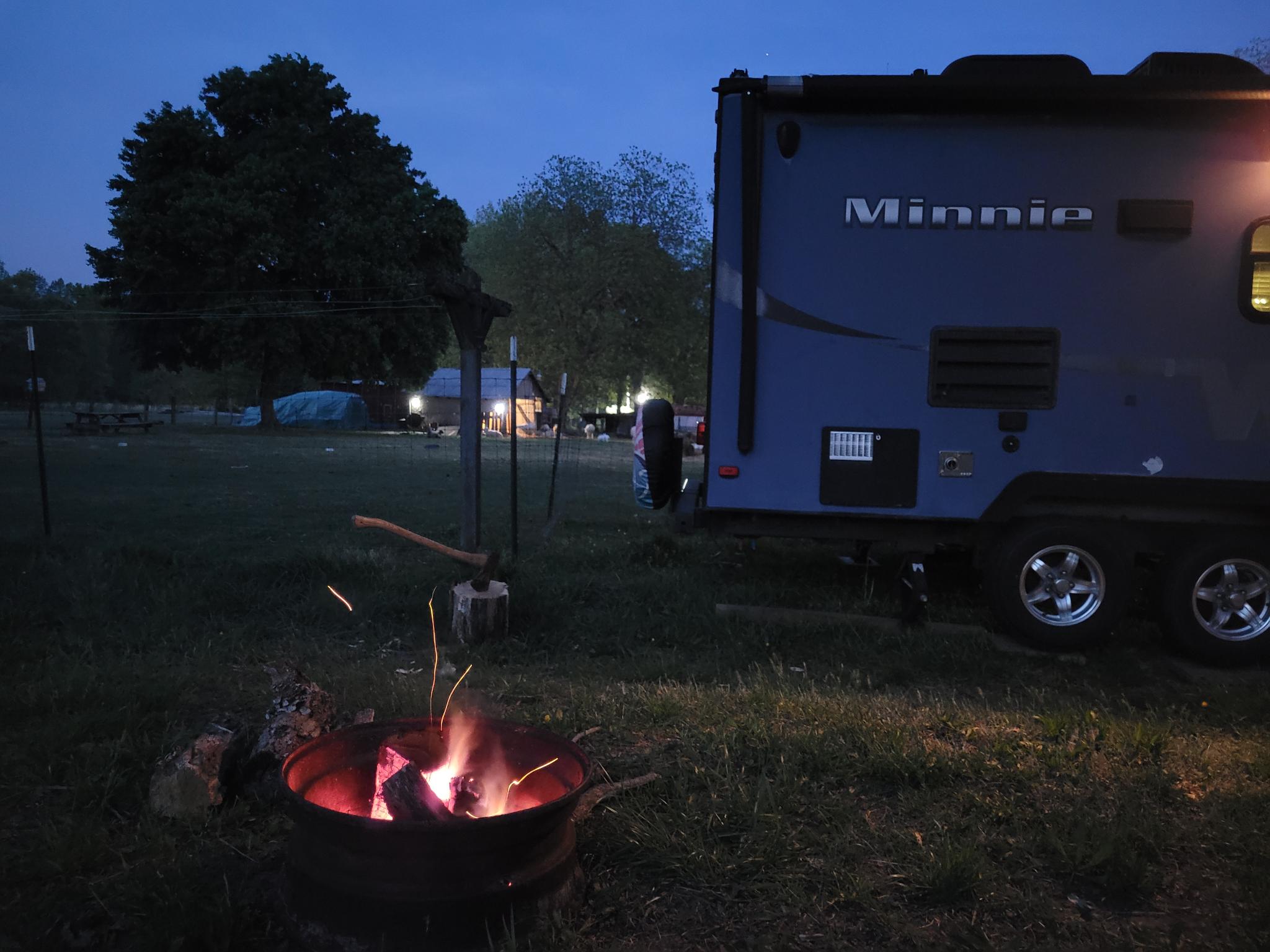 Backed up to the sheep paddock, within easy reach of power & water