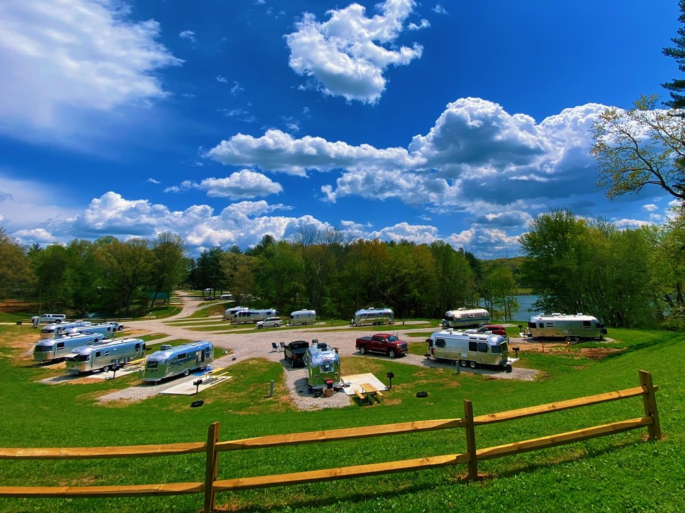 Campbell Cove Campground by Lake Logan in the Hocking Hills