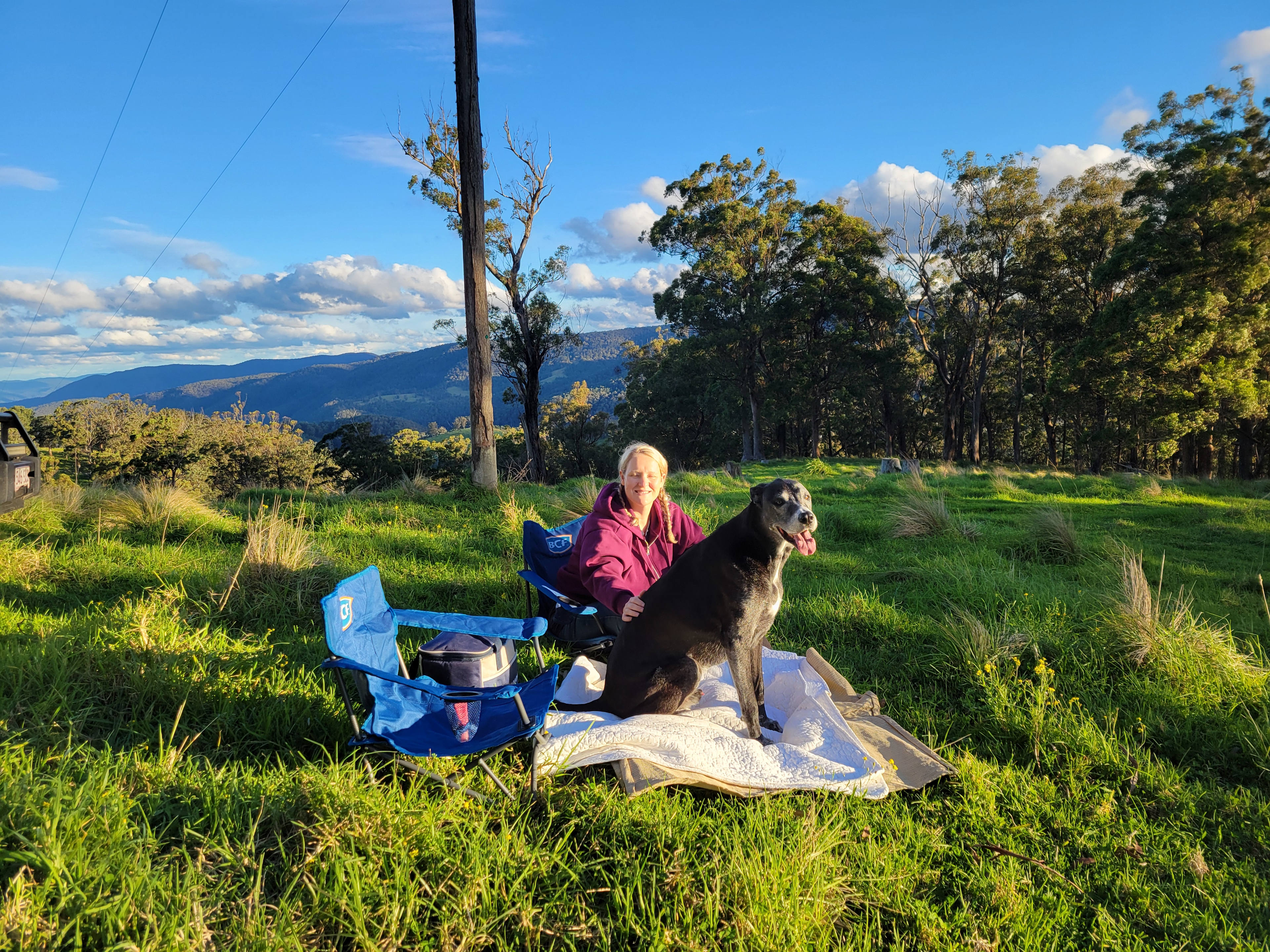 Watching the sunset. A beautiful view in every direction