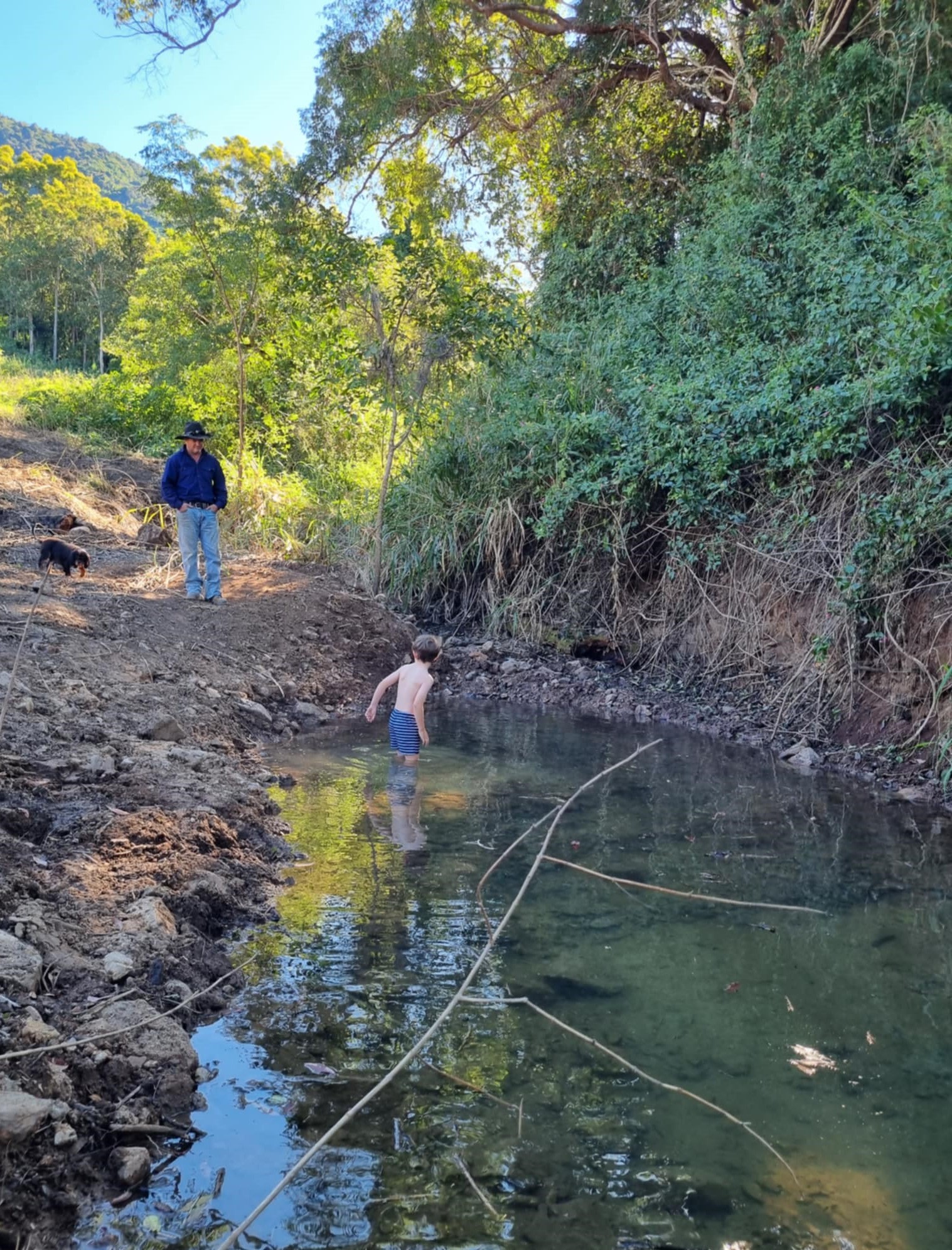 Fresh water swimming hole on Wallaby Downs