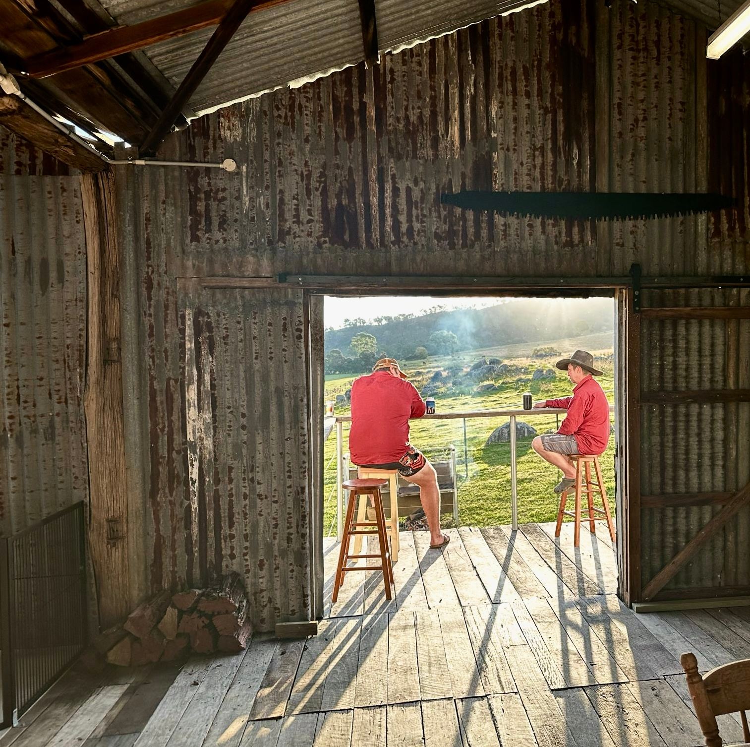 Enjoy an evening beverage as you watch the sun set over the hills!