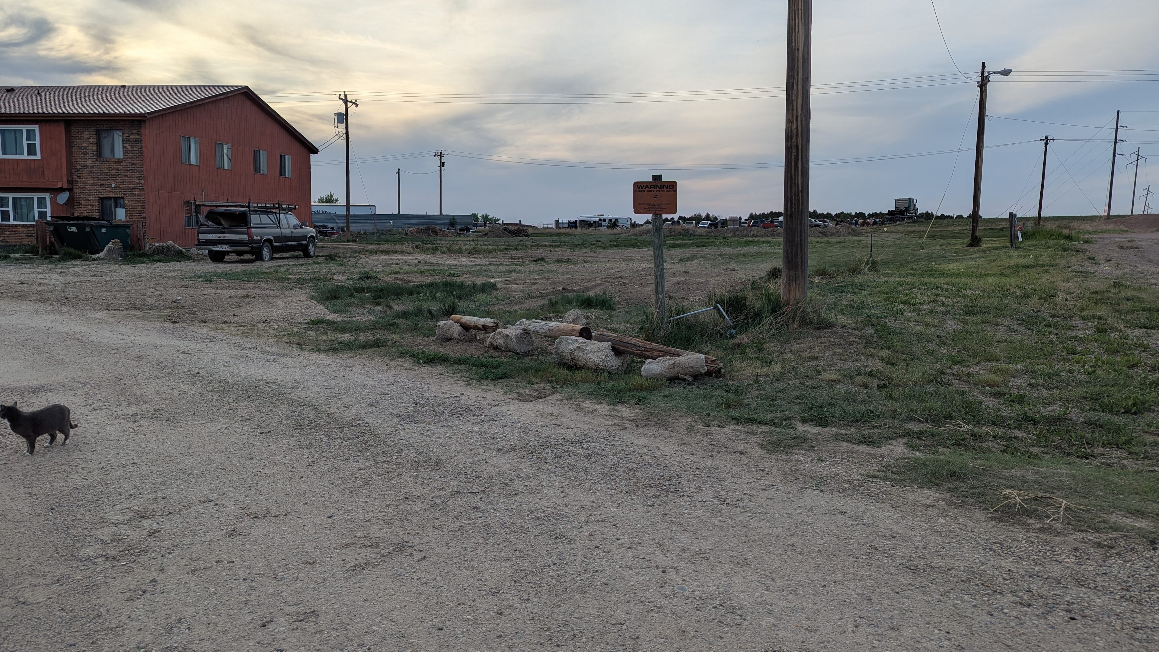 We got a lot done yesterday (May 14th)! Mowed and flattened the yard. Made a proper entery!  