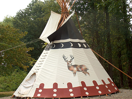 At Boulders Edge Cabin and Tipi Retreat Hocking Hills