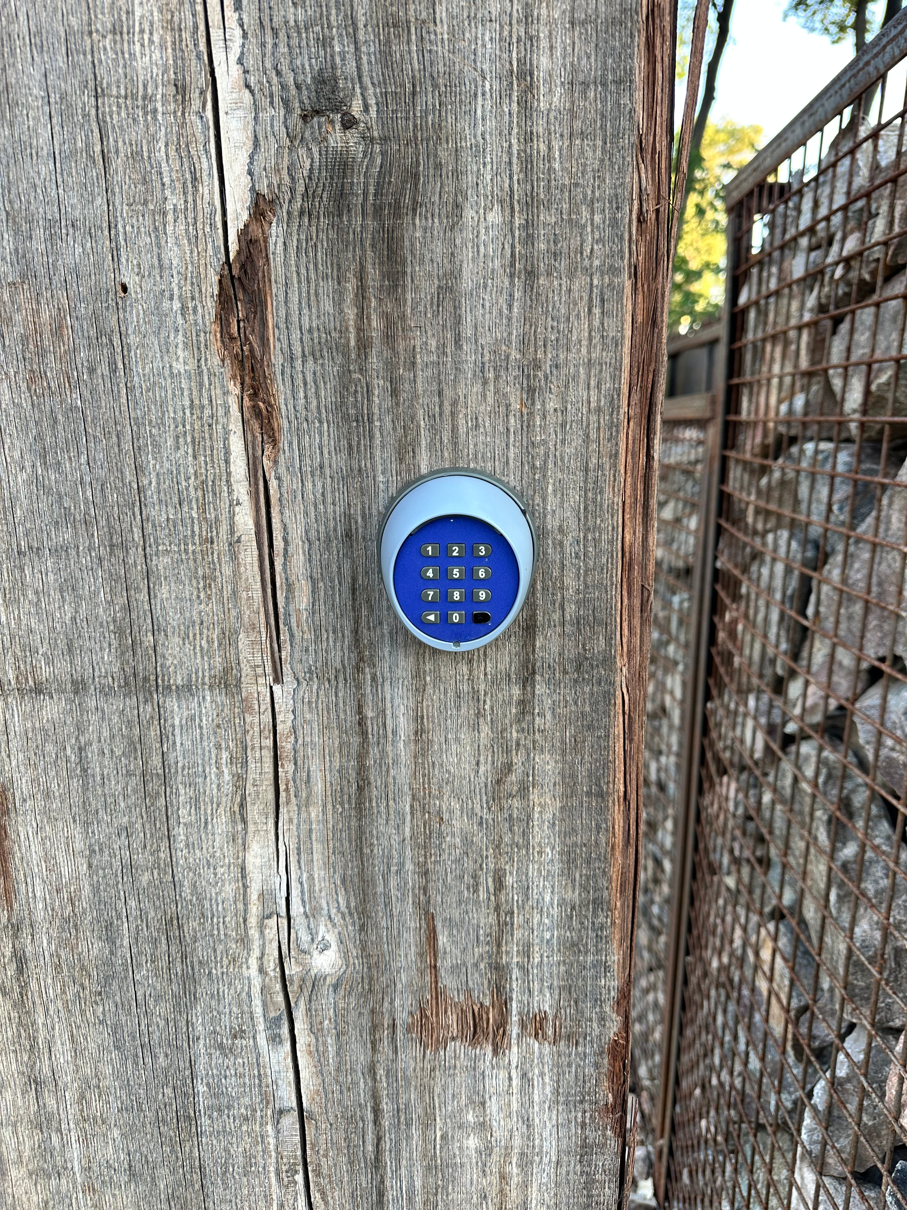 Key pad entrence