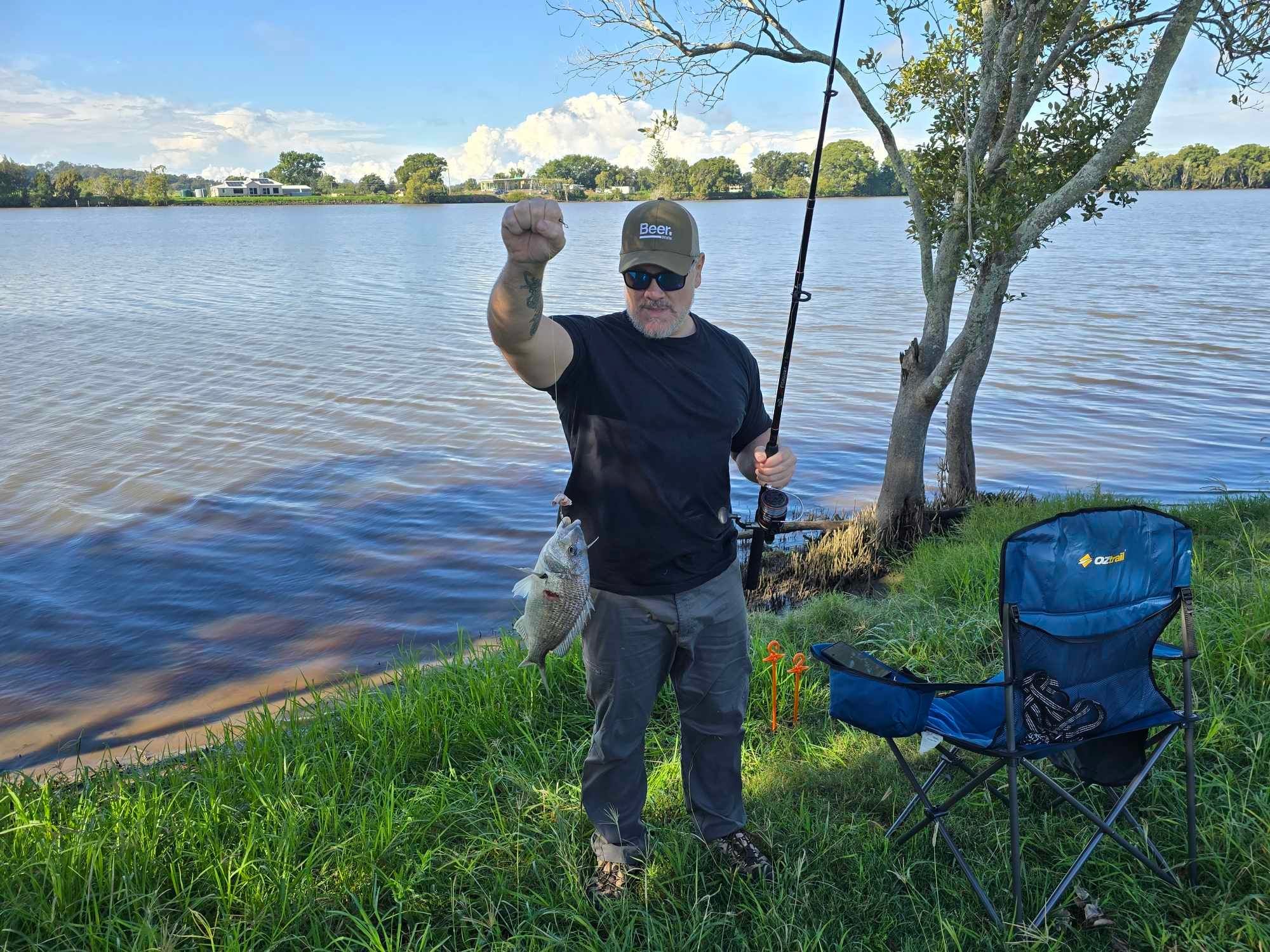 Fishing from the site :)