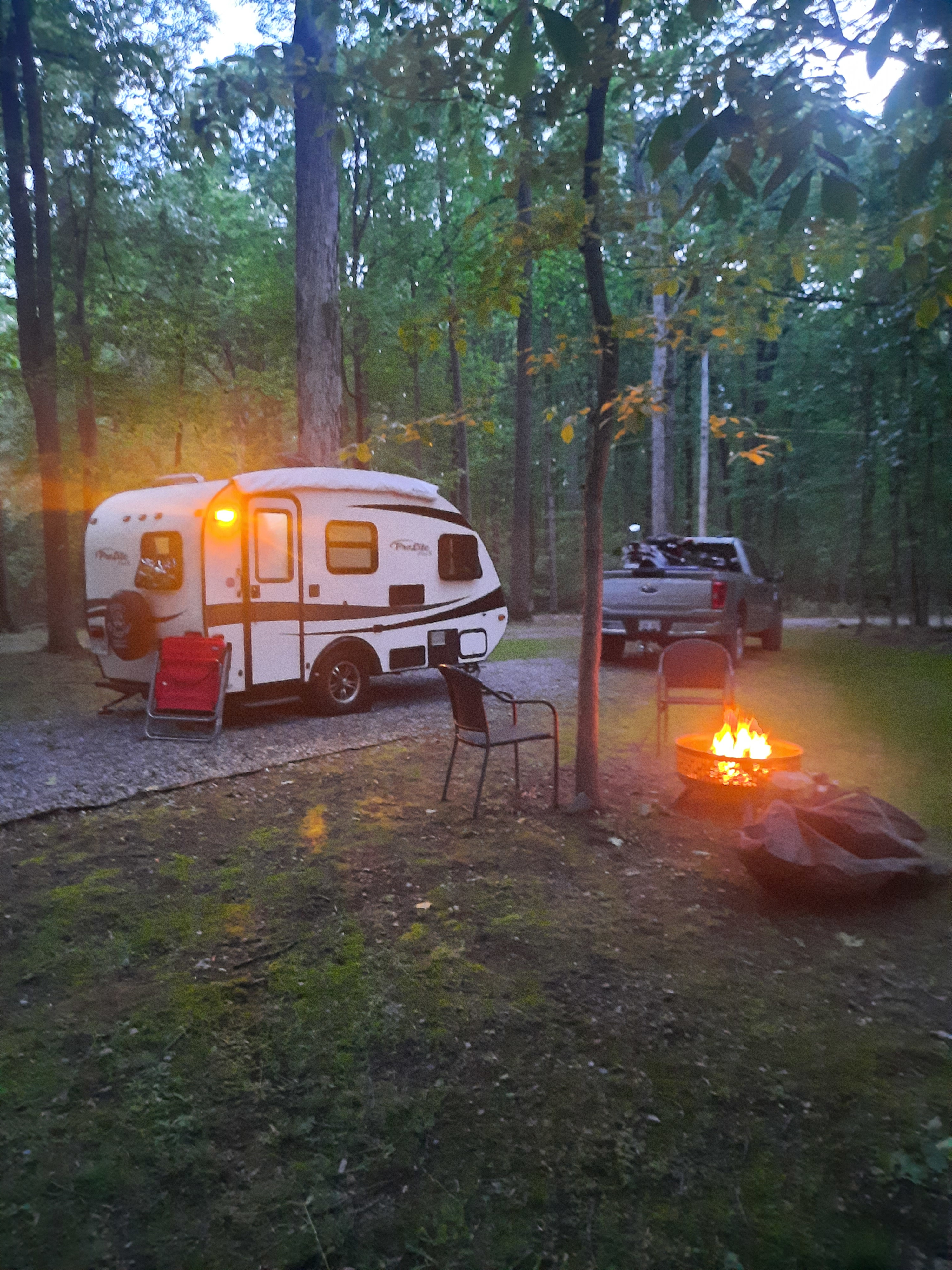 Getting ready to sit by the fire