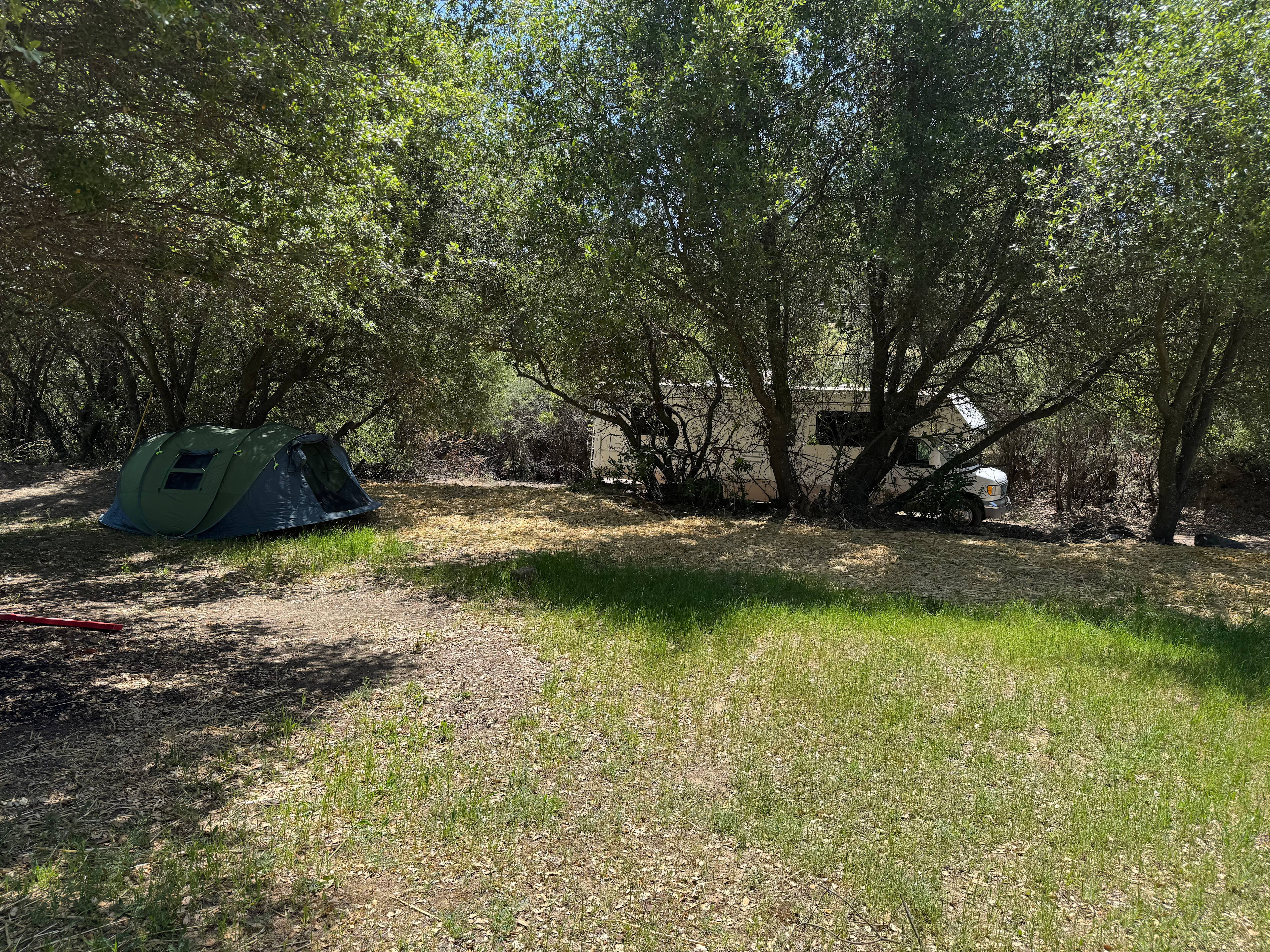 Rv site and tent site