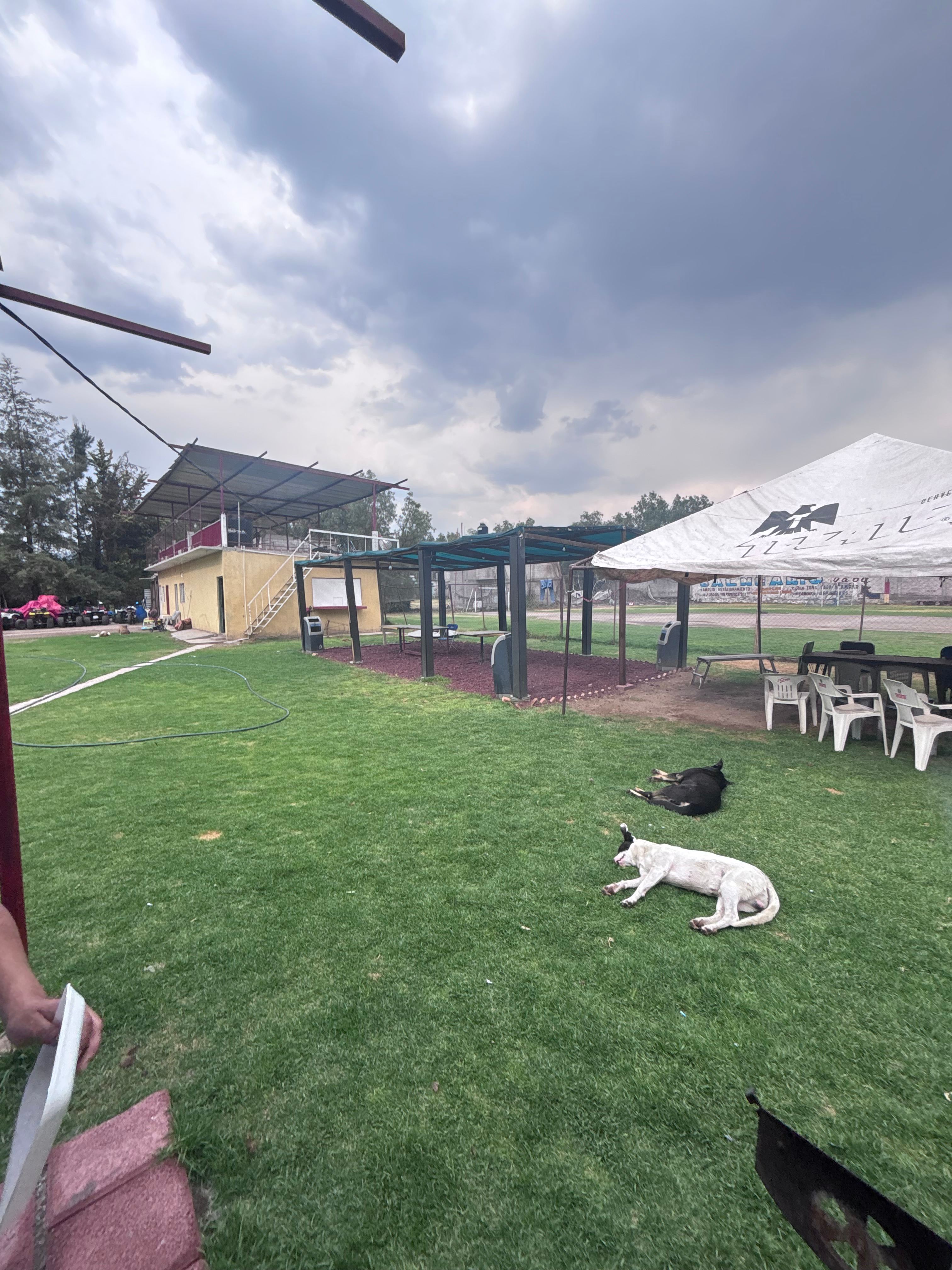 RV Trailer park sun set teotihuacan