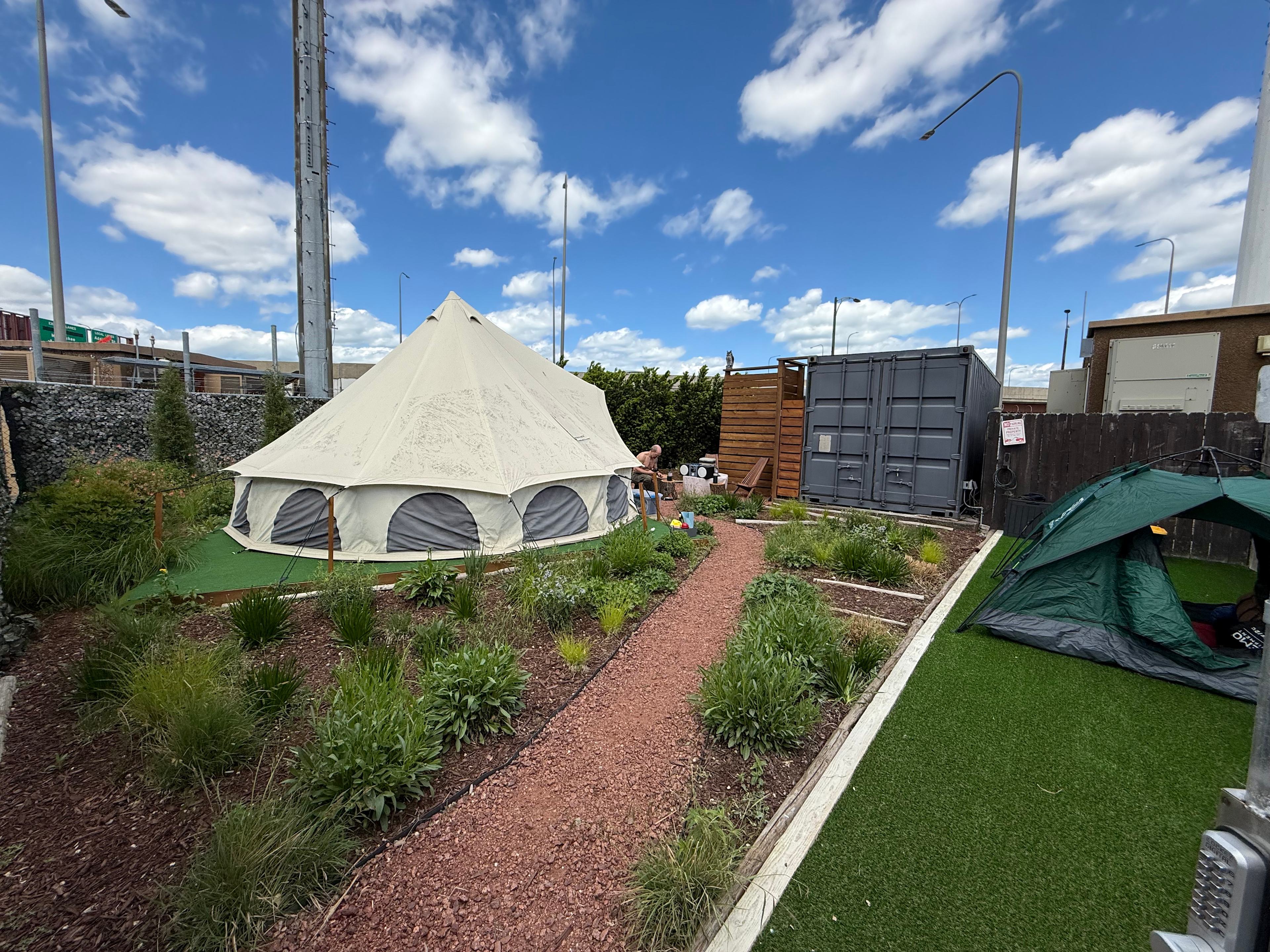 Glamp Chicago Yurt Urban Campsite