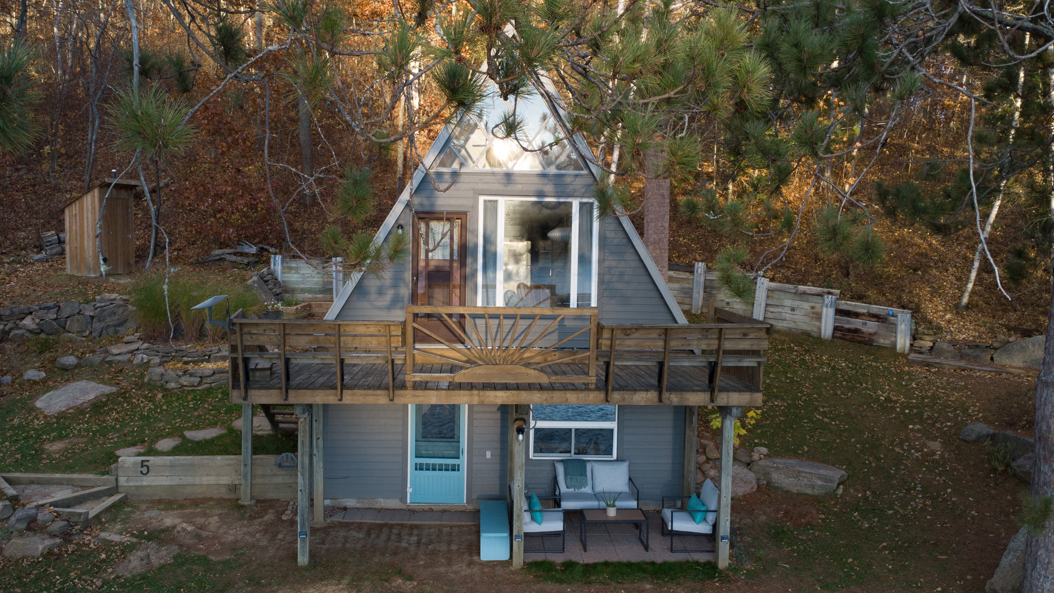 Island A-Frame on Baptiste Lake