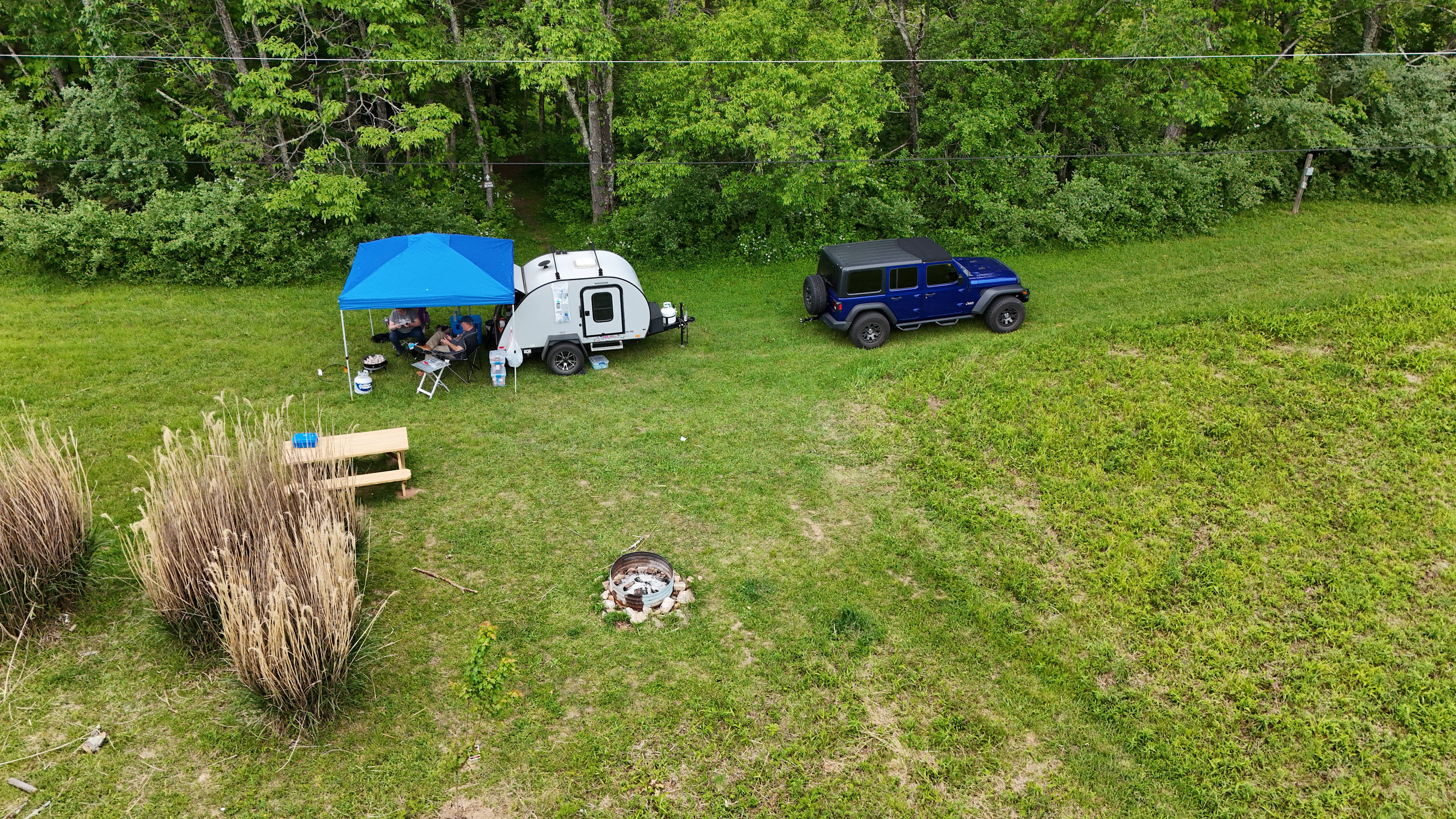 Spacious campsite