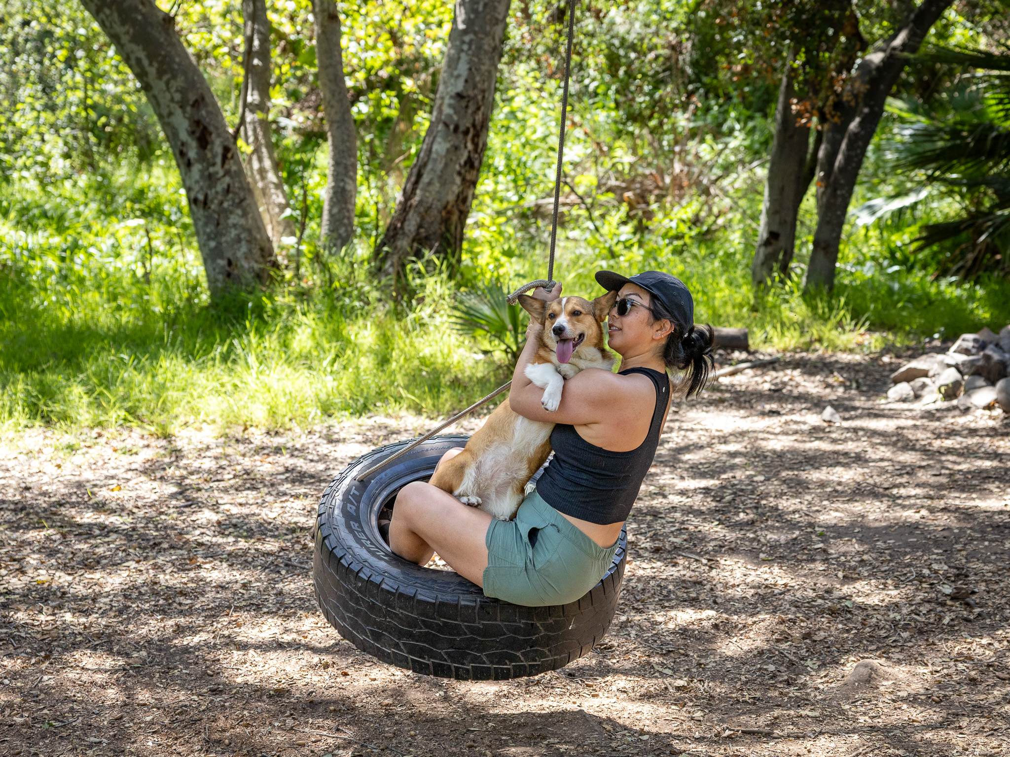 tire swing at Site 1