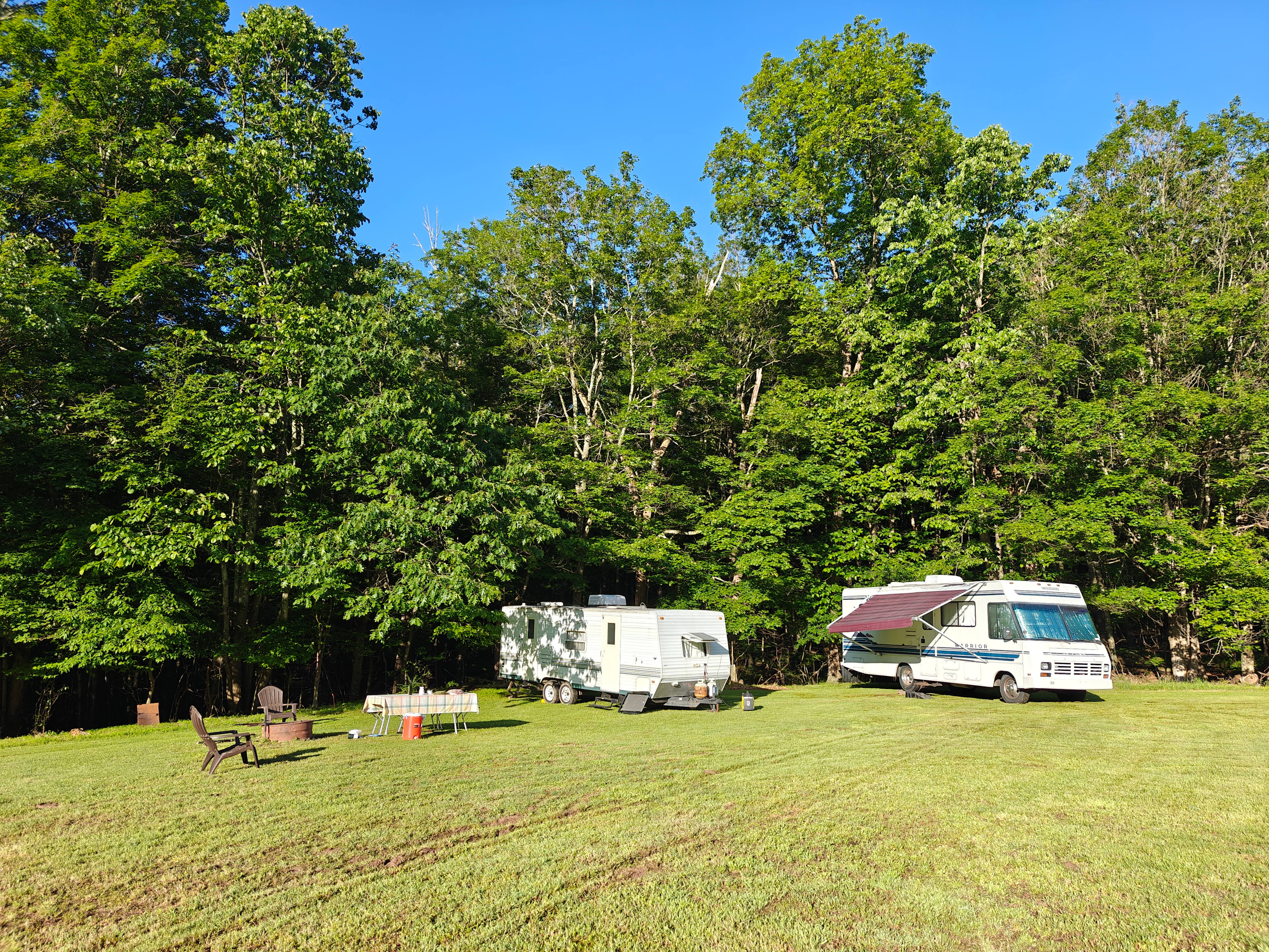 Forest or field camping