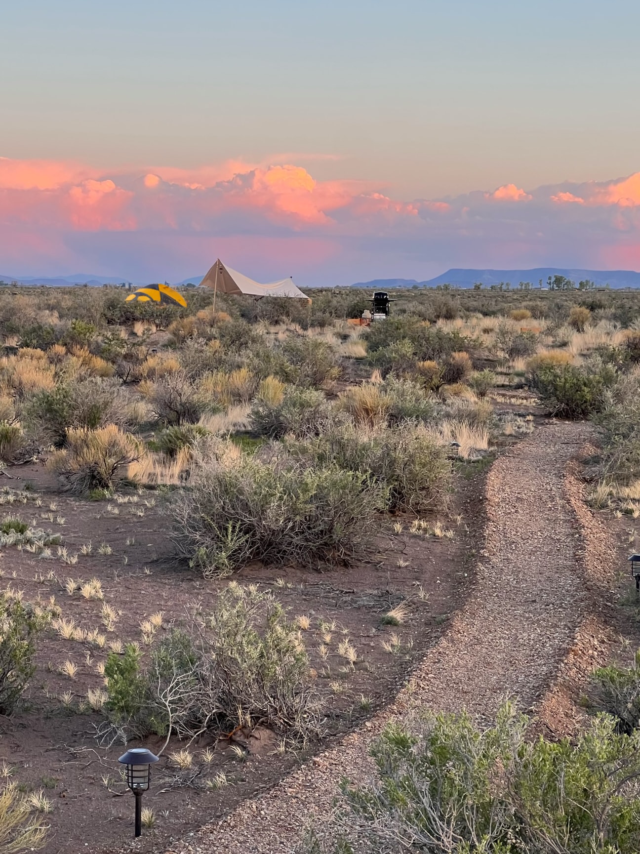 View from an adventure campsite